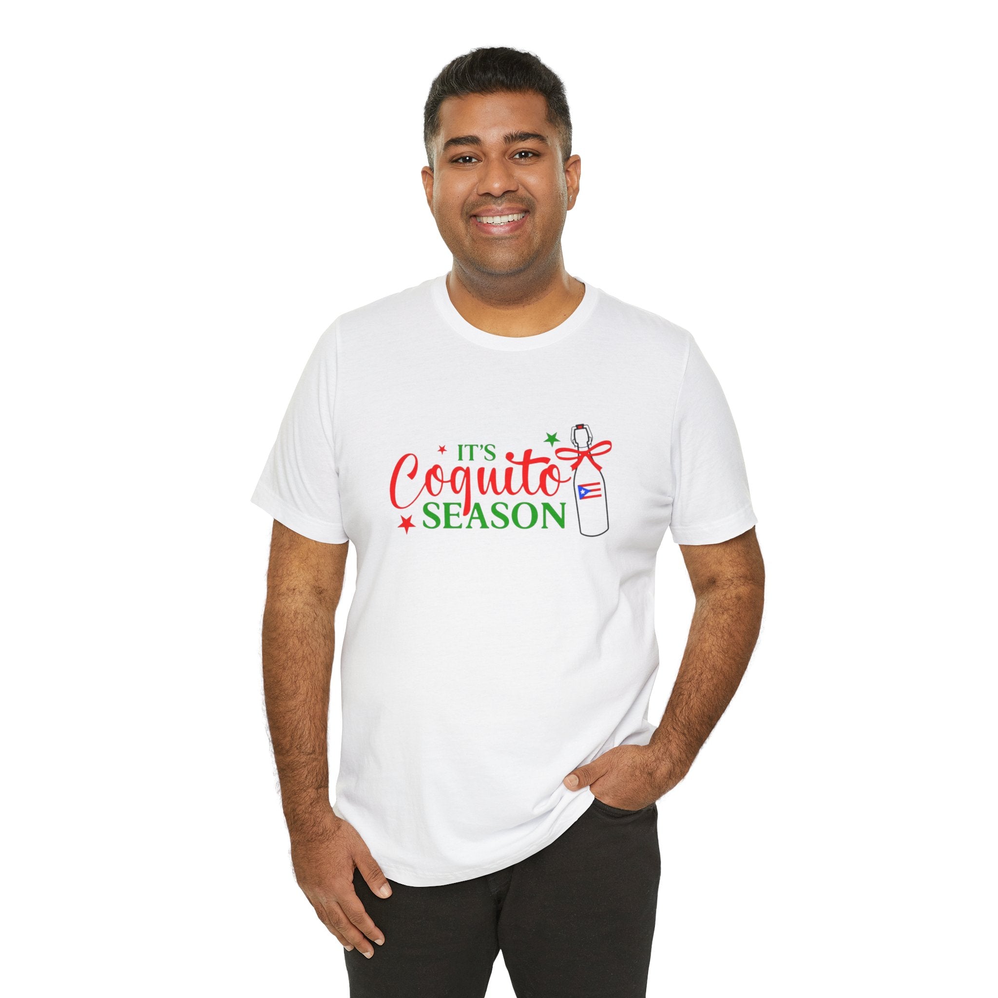 It's Coquito Season T-Shirt - Christmas Puerto Rican Holiday Cocktail Tee