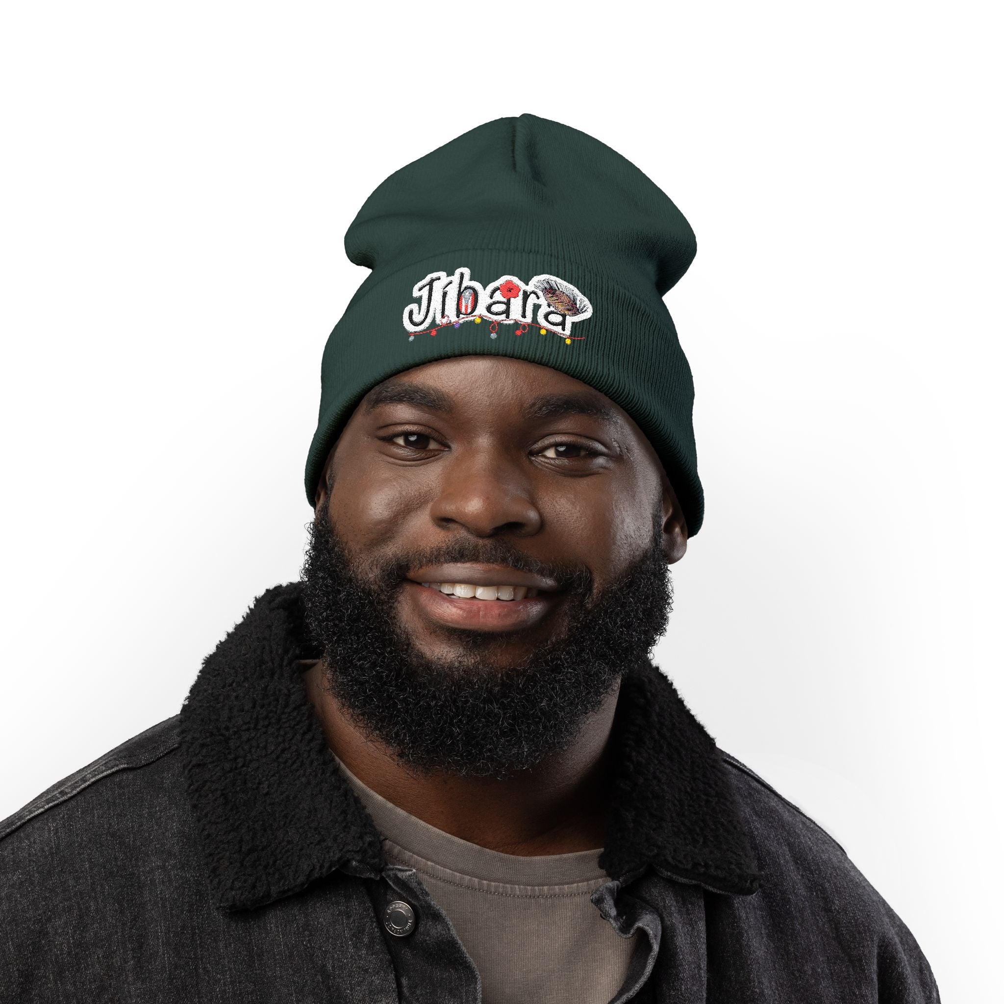 Embroidered 'Jibara' Knit Beanie Cozy Puerto Rican Pride Hat Boricua Winter Beanie – Puerto Rico Pride Knit Hat