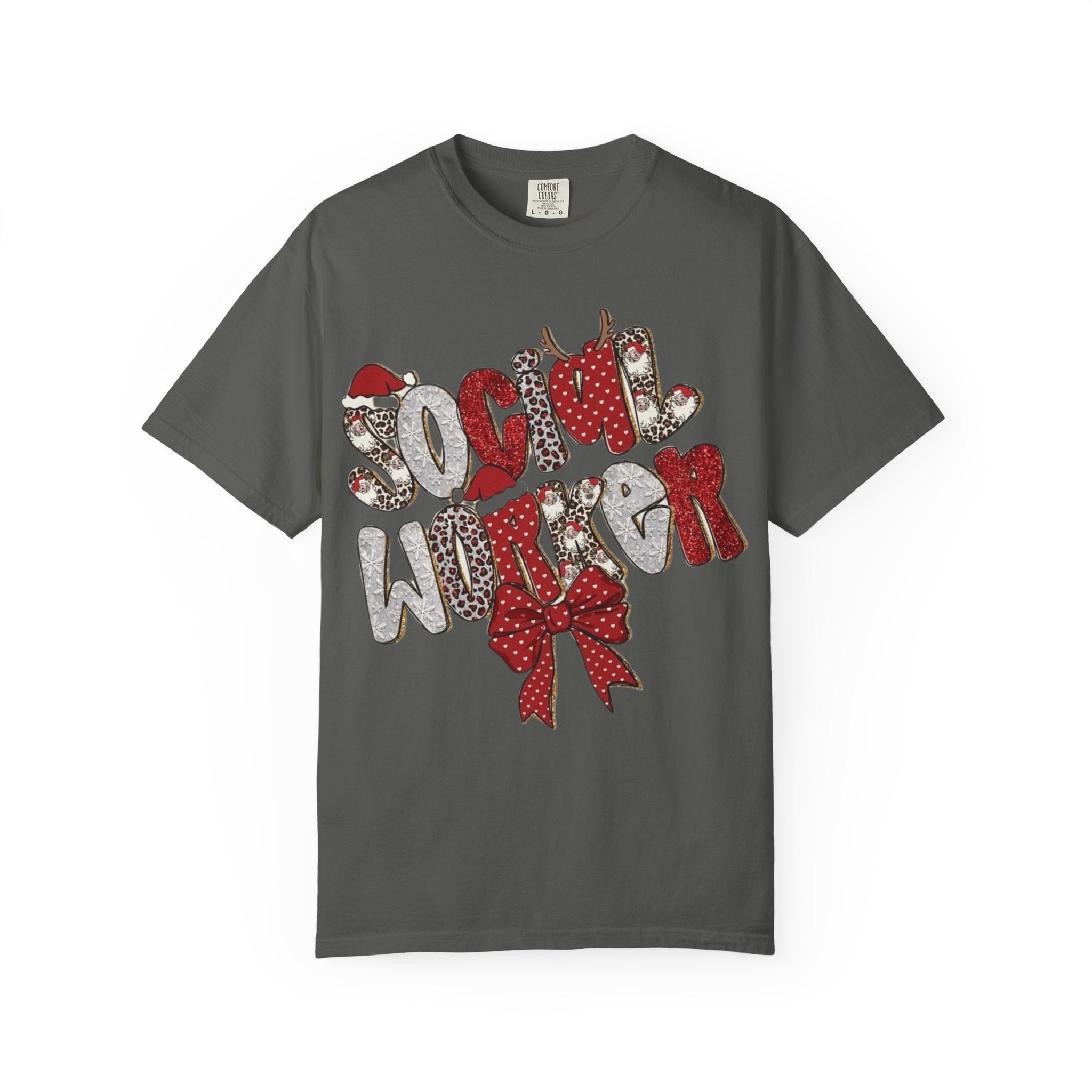 Social Worker Christmas T-Shirt  Festive Holiday Graphic Tee
