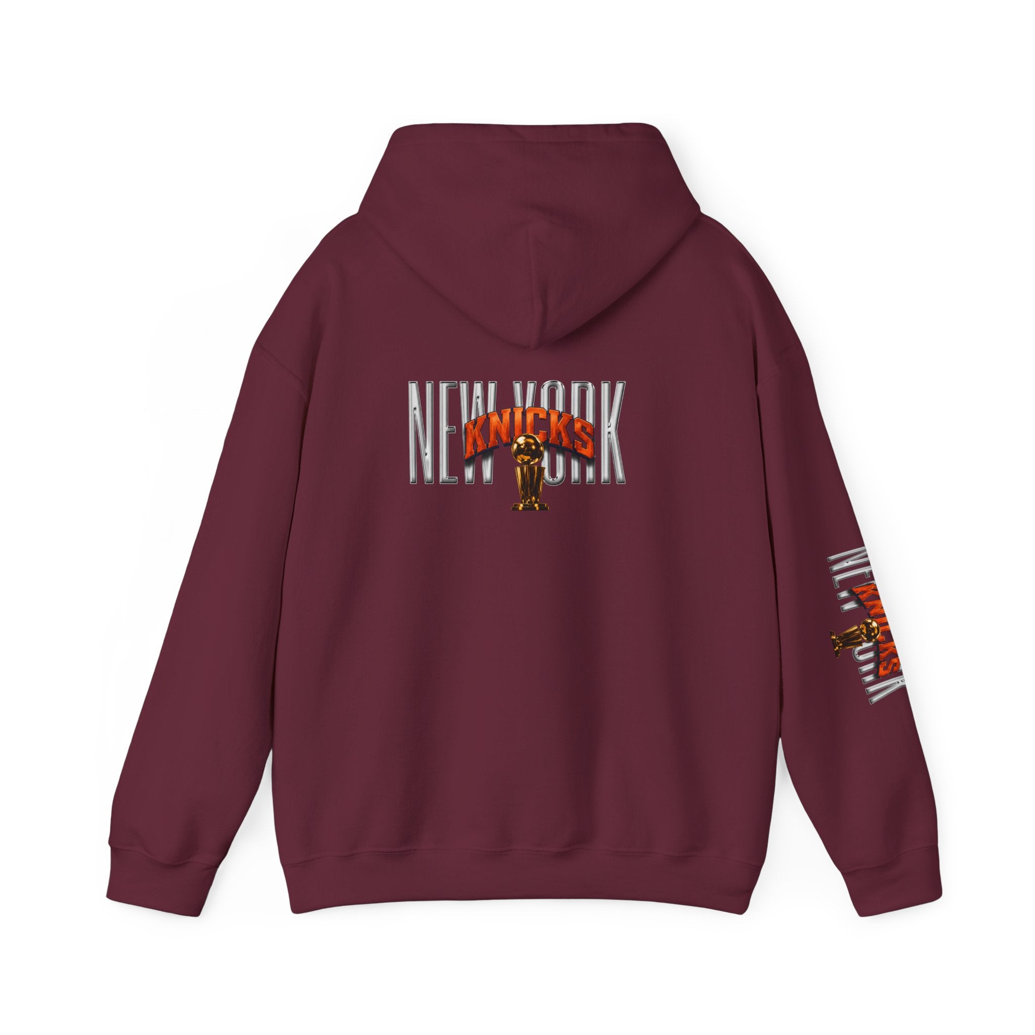 NY-K Retro Player Collage Hoodie — Basketball Fan Sweatshirt