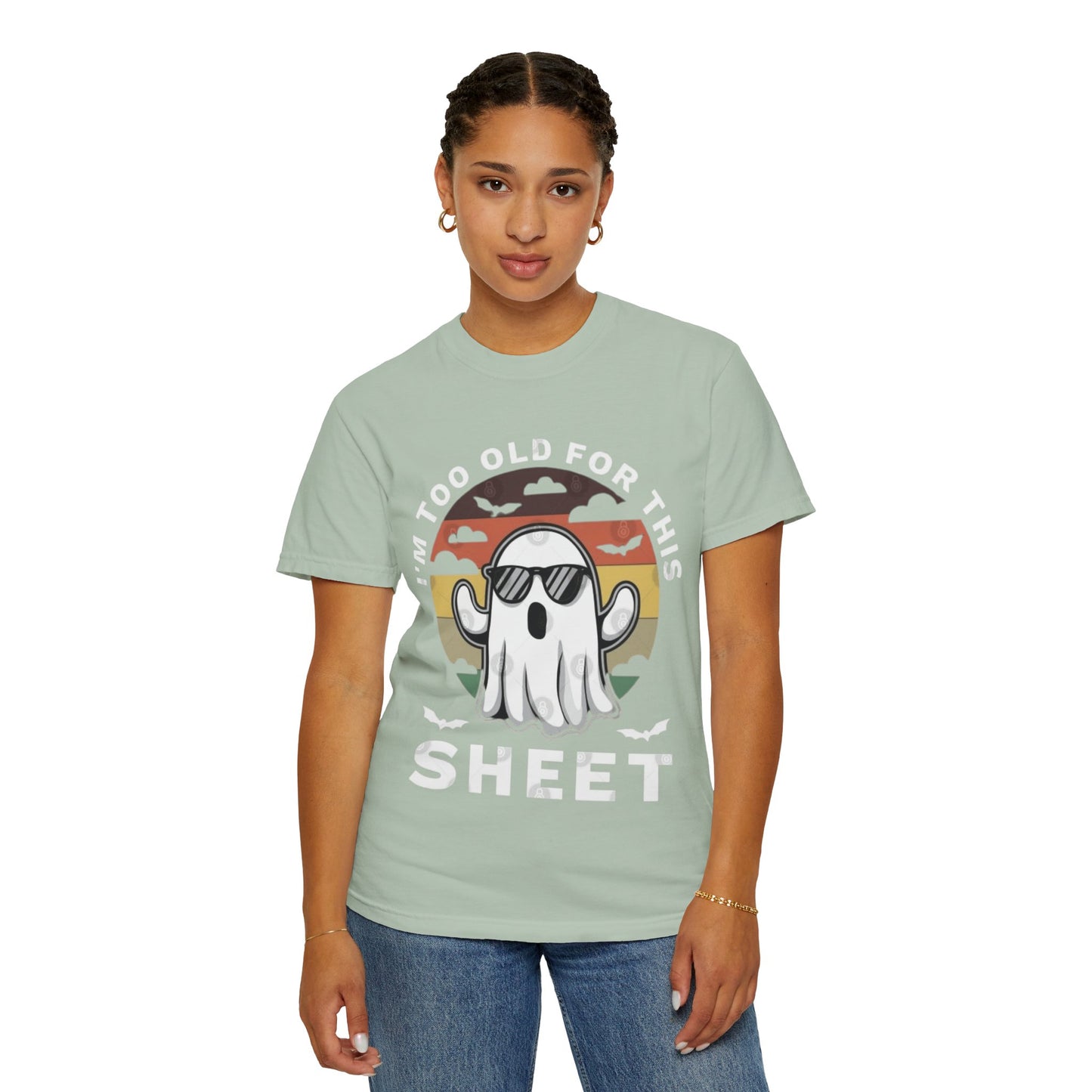 Ghostly Humor Unisex T-Shirt, Relaxed Vintage Tee, Halloween Apparel, Fun Gift, Casual Outfit, Quirky Statement Shirt, Ghost Sheet T-shirt