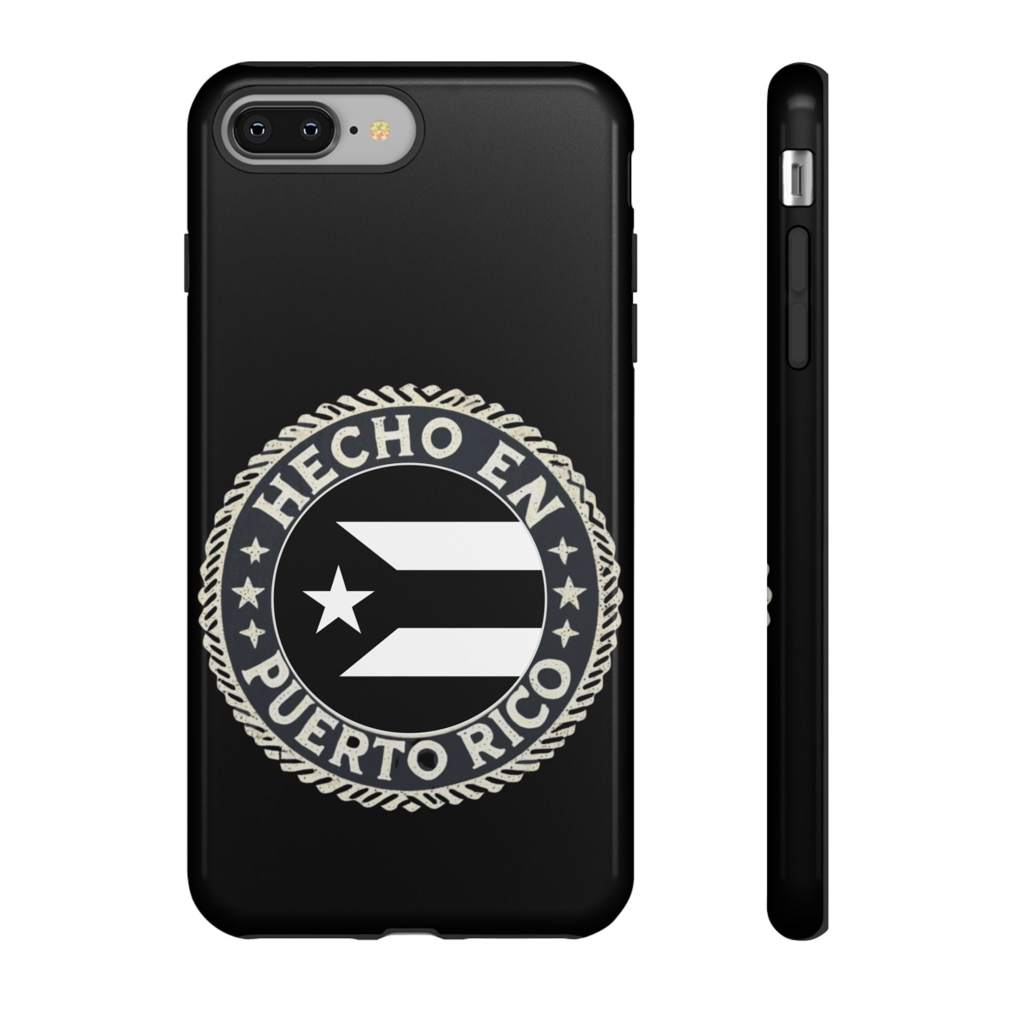 Hecho en Puerto Rico Phone Case  Puerto Rican Flag Emblem Tough Protective Cover
