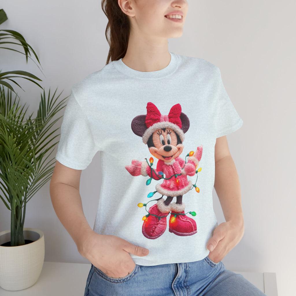 Minnie Mouse Holiday Lights T-Shirt Festive Holiday Designs
