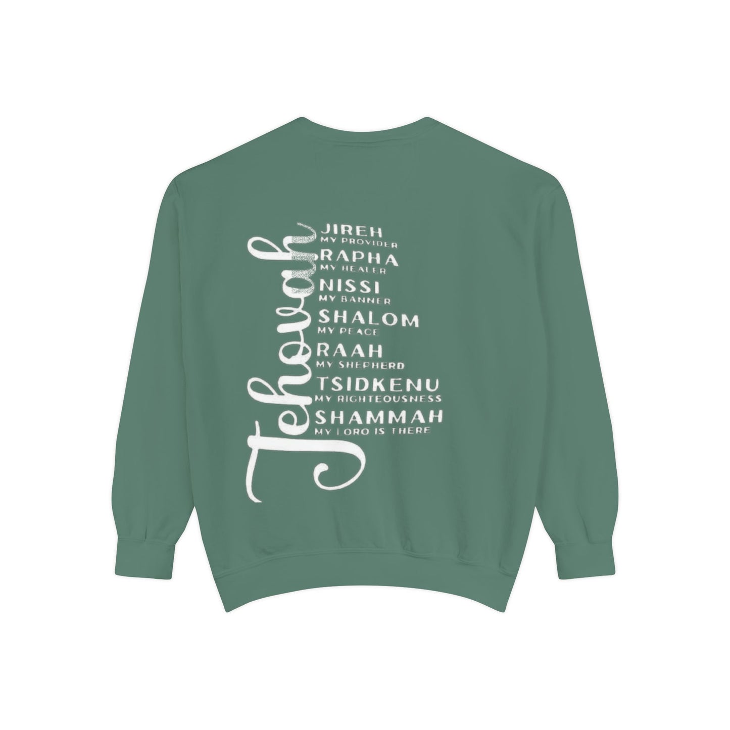 Jehovah Names Sweatshirt  Christian Faith Scriptural Names Pullover