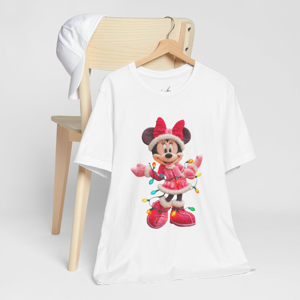 Minnie Mouse Holiday Lights T-Shirt Festive Holiday Designs