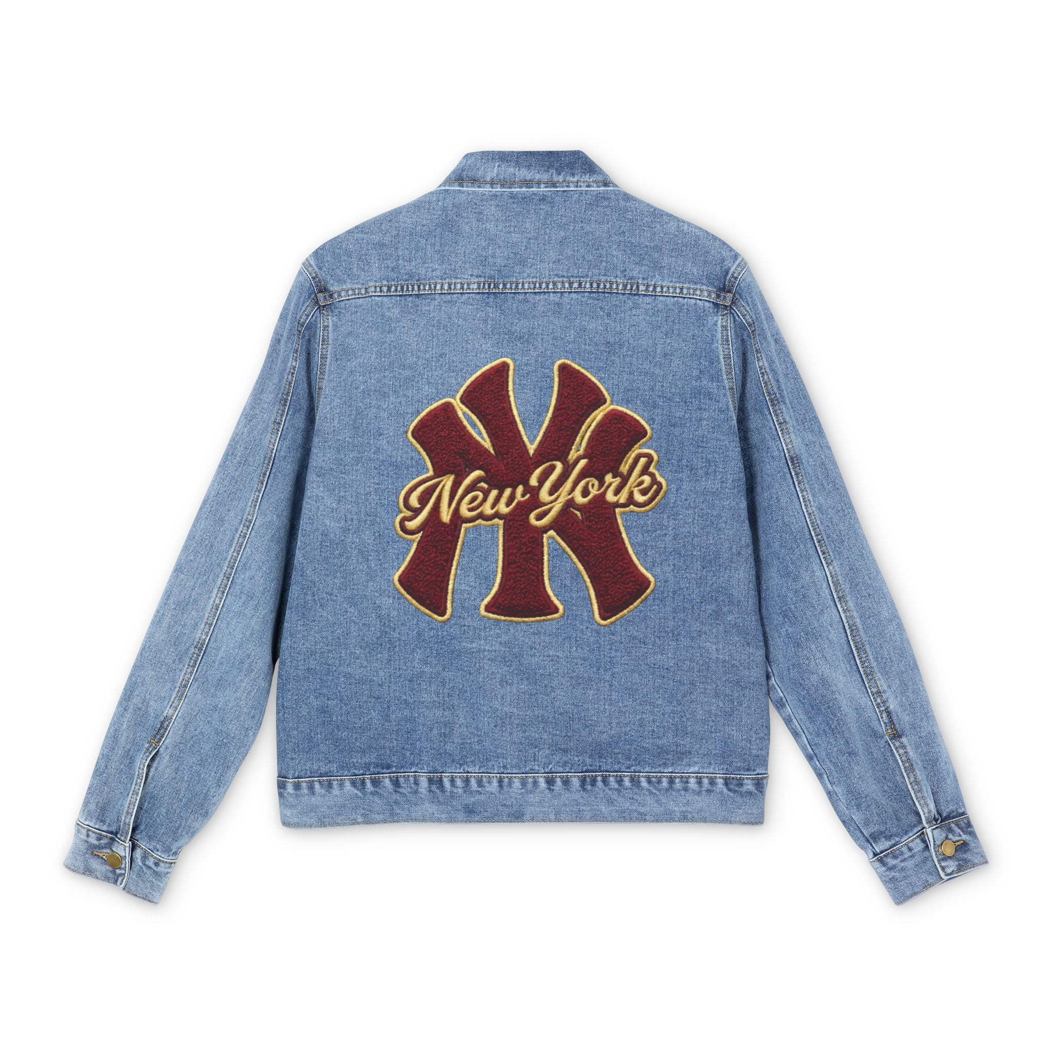 Denim Jacket — Vintage New York Patch Back