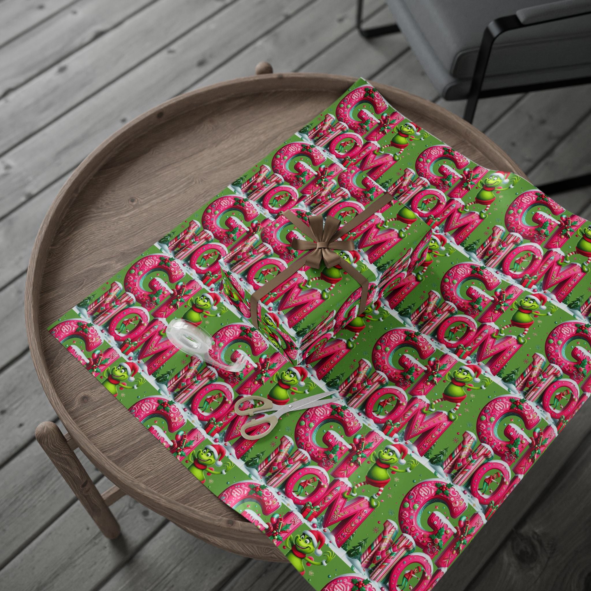 Festive Wrapping Paper  Whimsical Holiday Gift Wrap | Christmas Paper Roll | Fun & Unique Gift Packaging