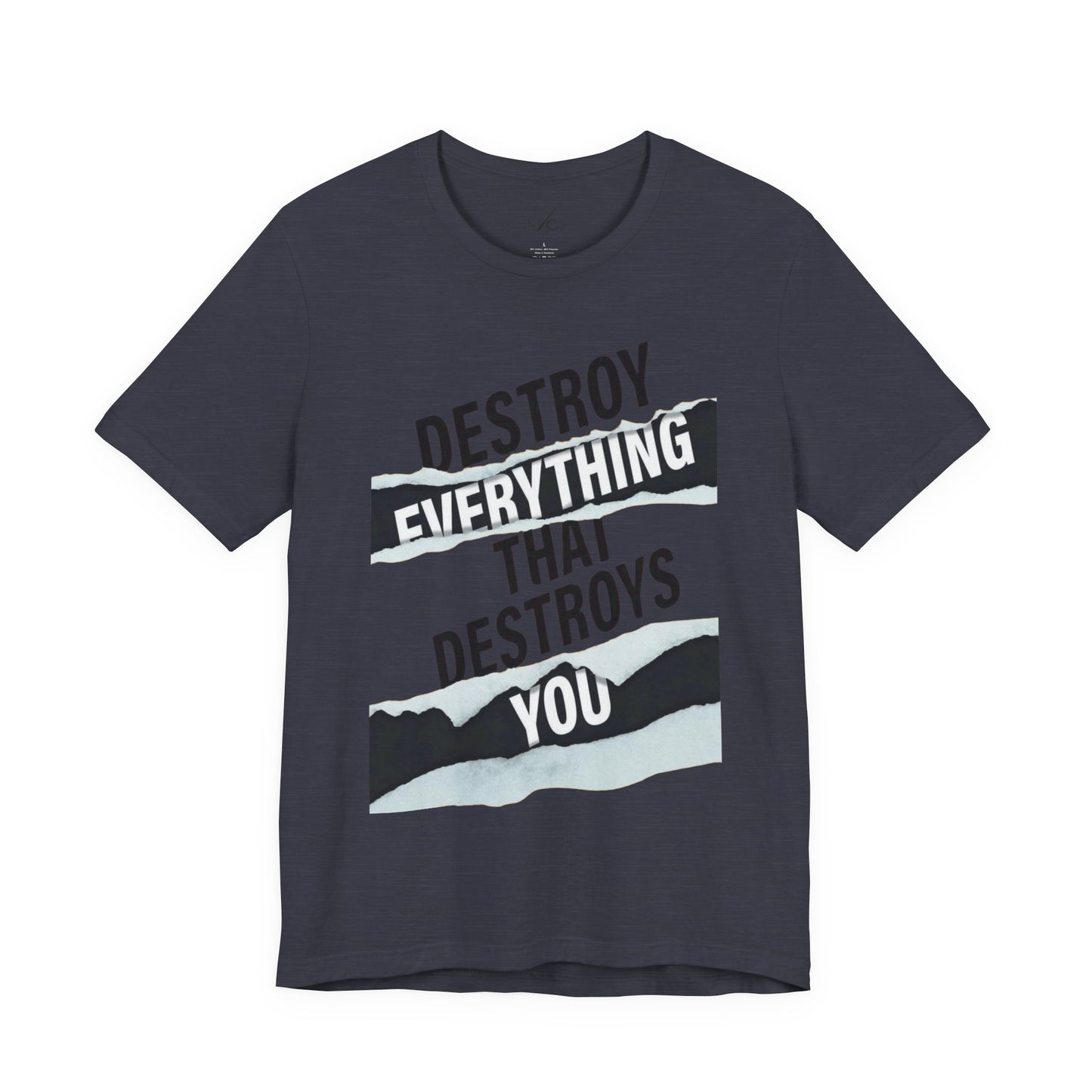 Destroy Everything That Destroys You T-Shirt  Bold Typographic Graphic Tee