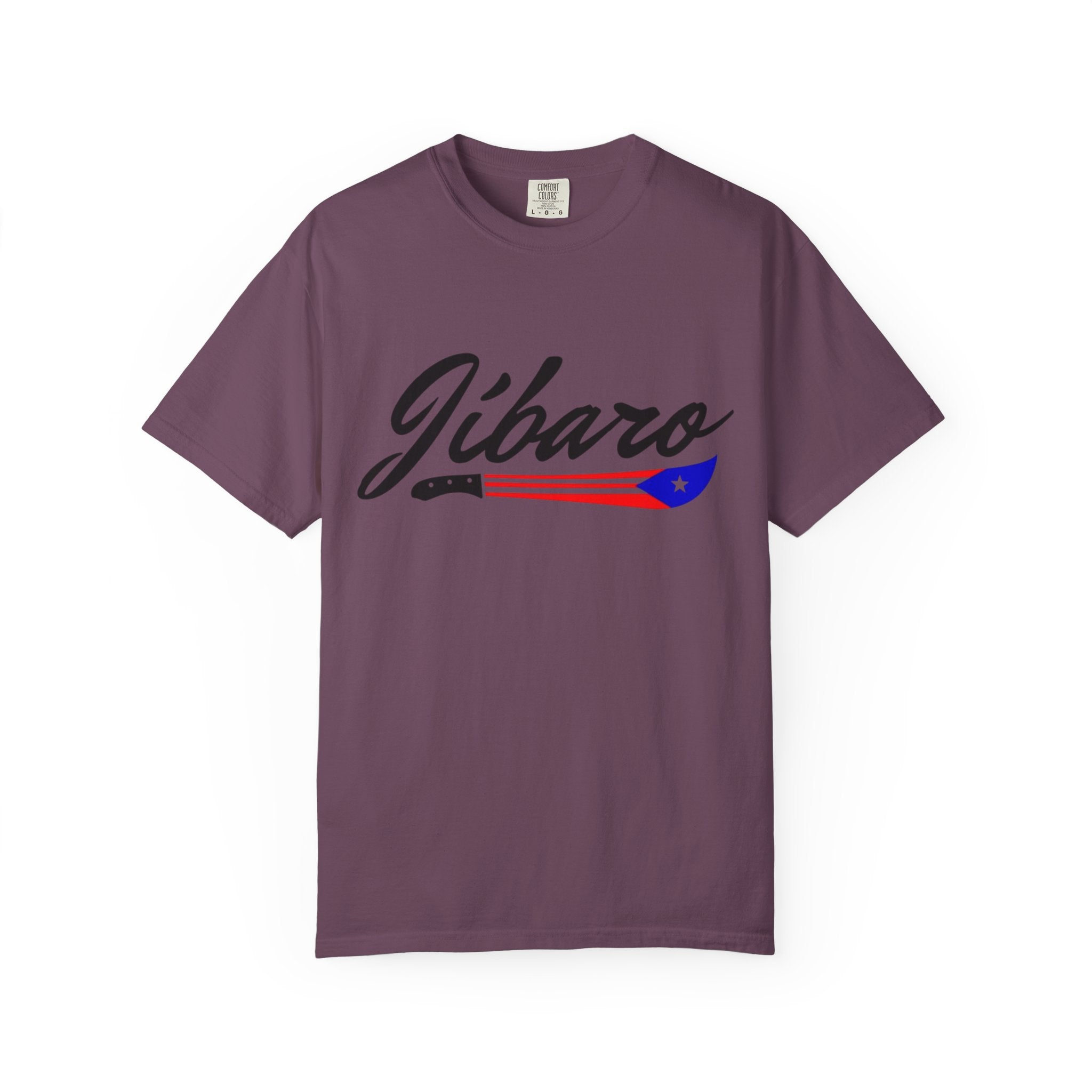 T-Shirt  "Jíbaro" Puerto Rican Heritage Tee (Back Machete  Sombrero de Paja Design) Puerto Rico’s Navidades