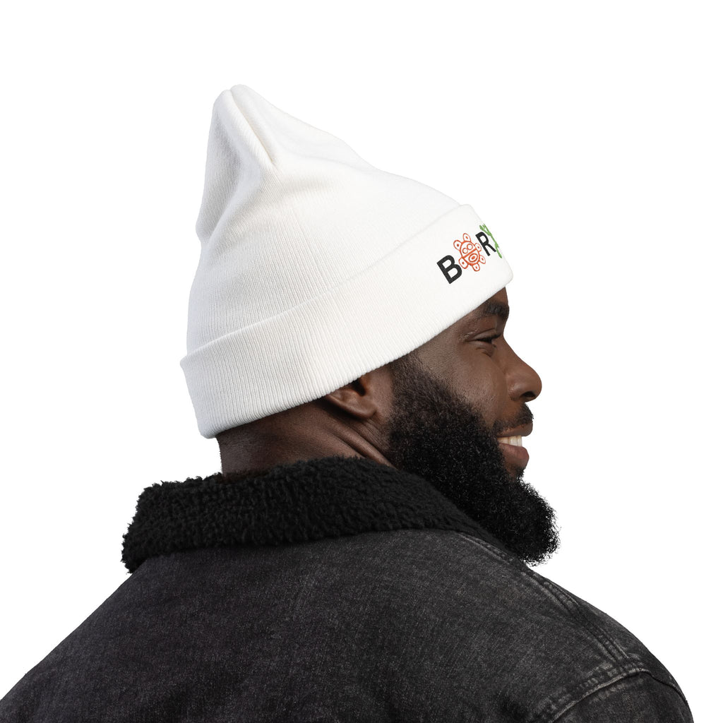 Boricua Winter Beanie – Puerto Rico Pride Knit Hat — Colorful Borough Icon Letters