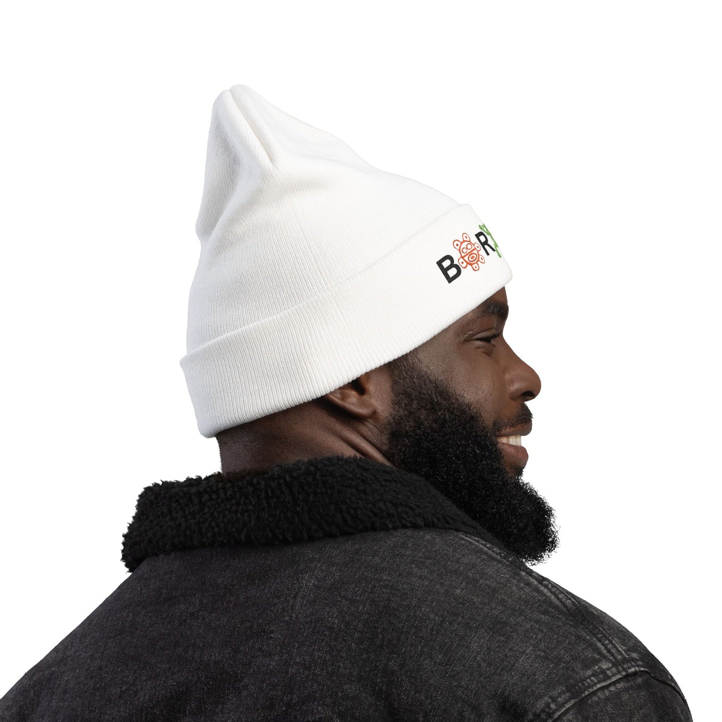 Boricua Winter Beanie – Puerto Rico Pride Knit Hat — Colorful Borough Icon Letters