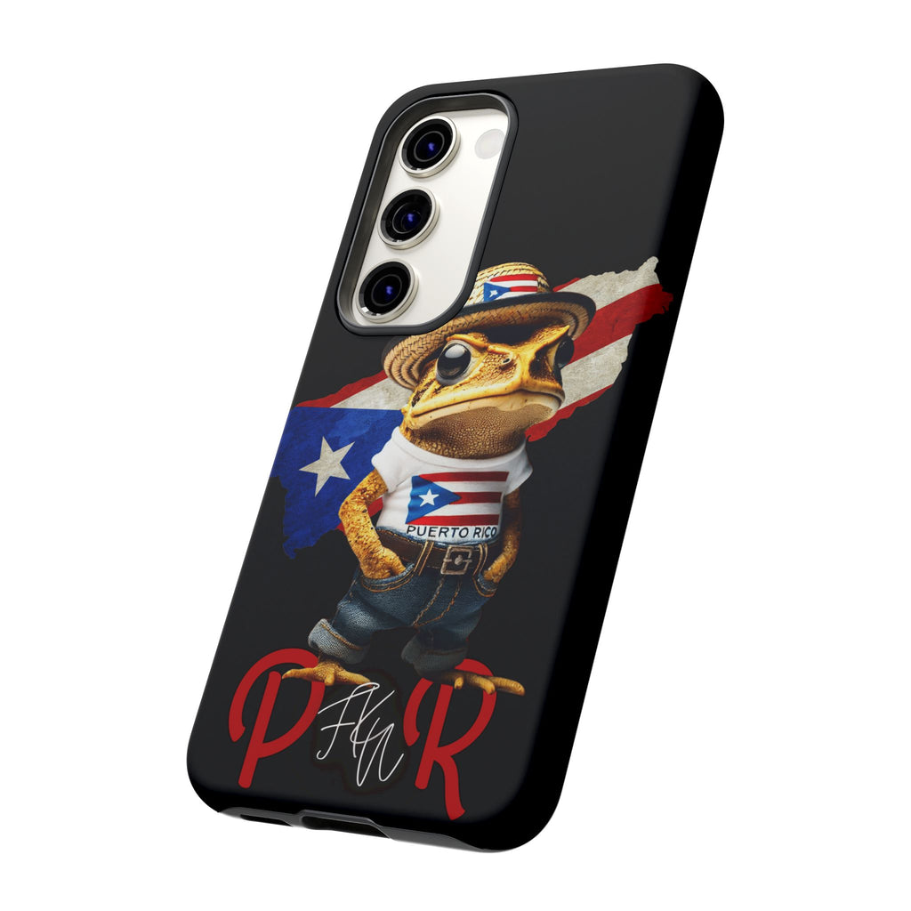Puerto Rican Frog Tough Phone Case  Puerto Rico Flag Patriotic Protective Case