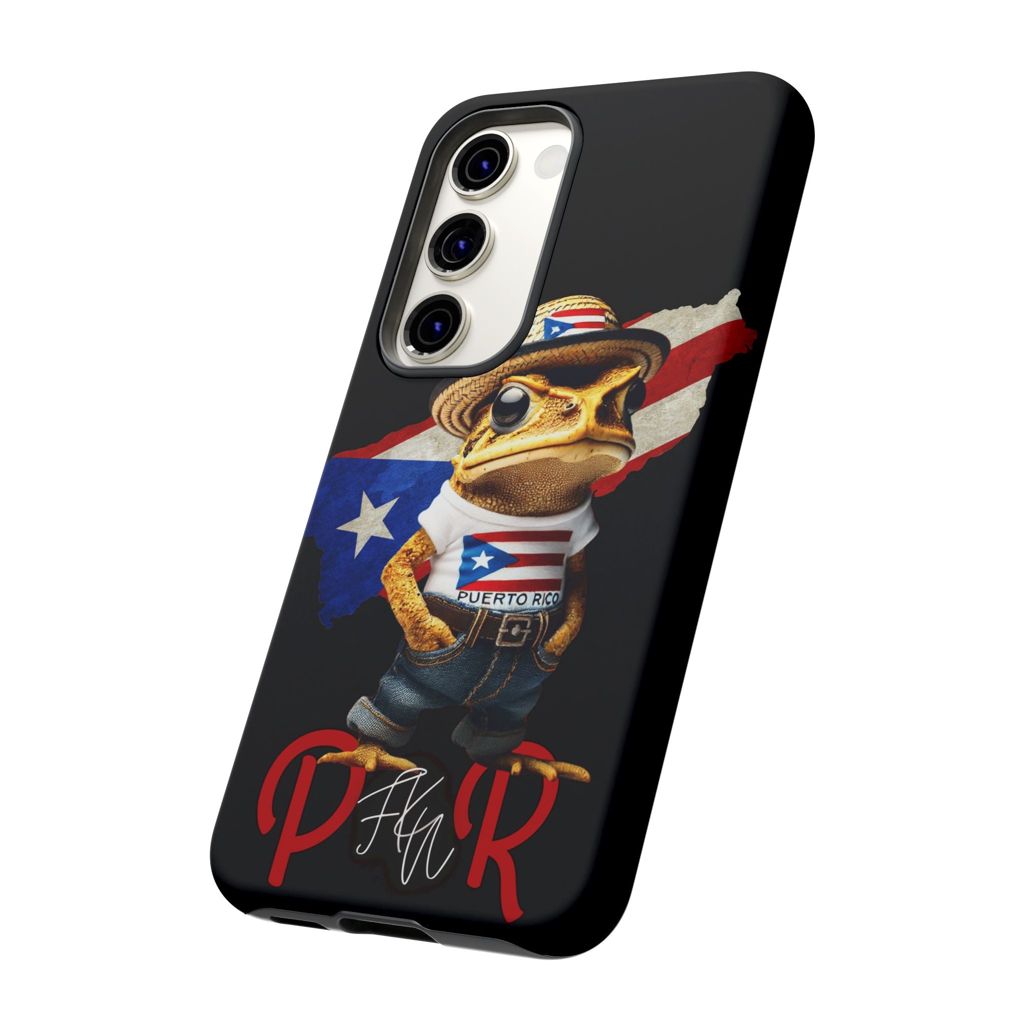 Puerto Rican Frog Tough Phone Case  Puerto Rico Flag Patriotic Protective Case