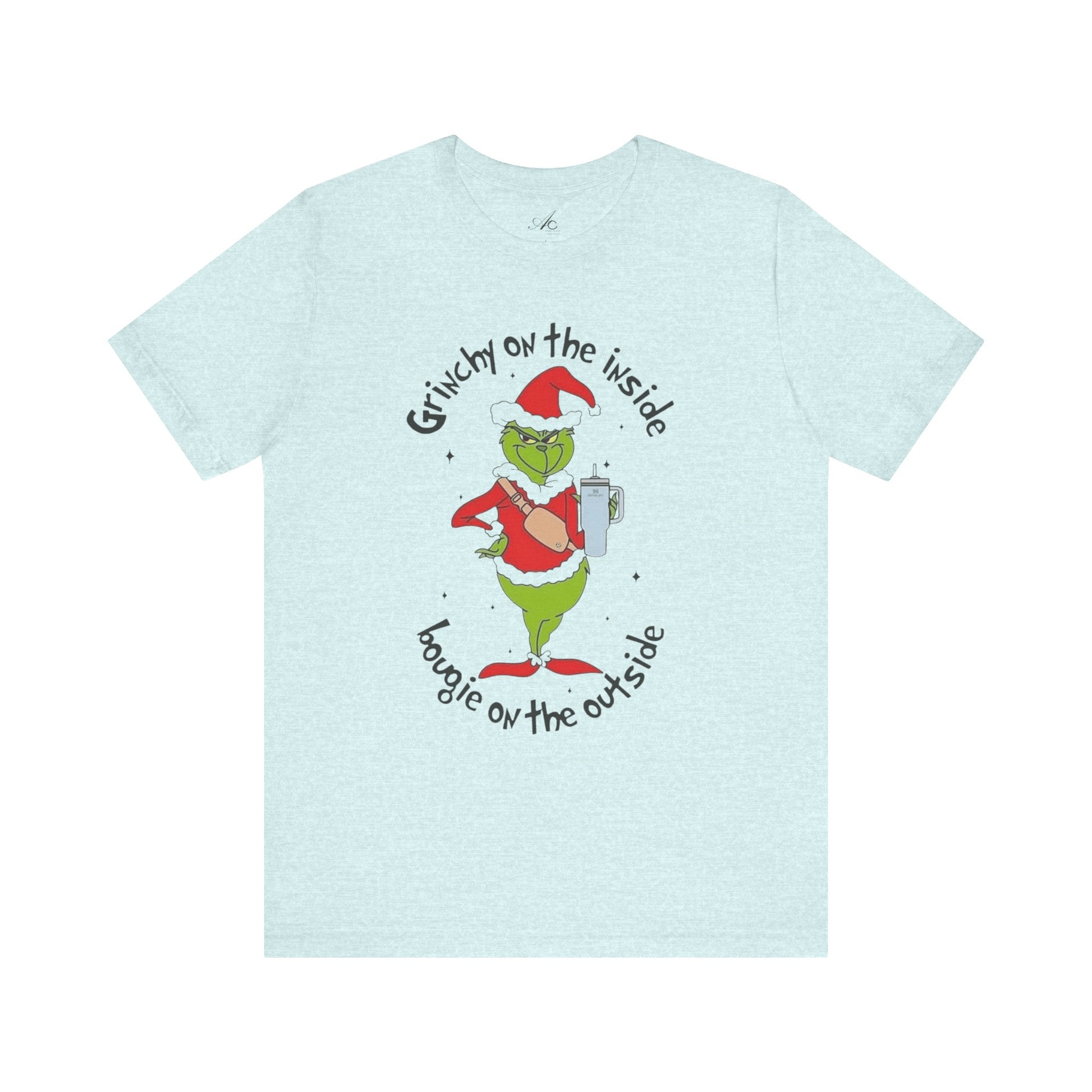 Grinch-Inspired Holiday Tee: 'Grinchy on the Inside, Boogie on the Outside'