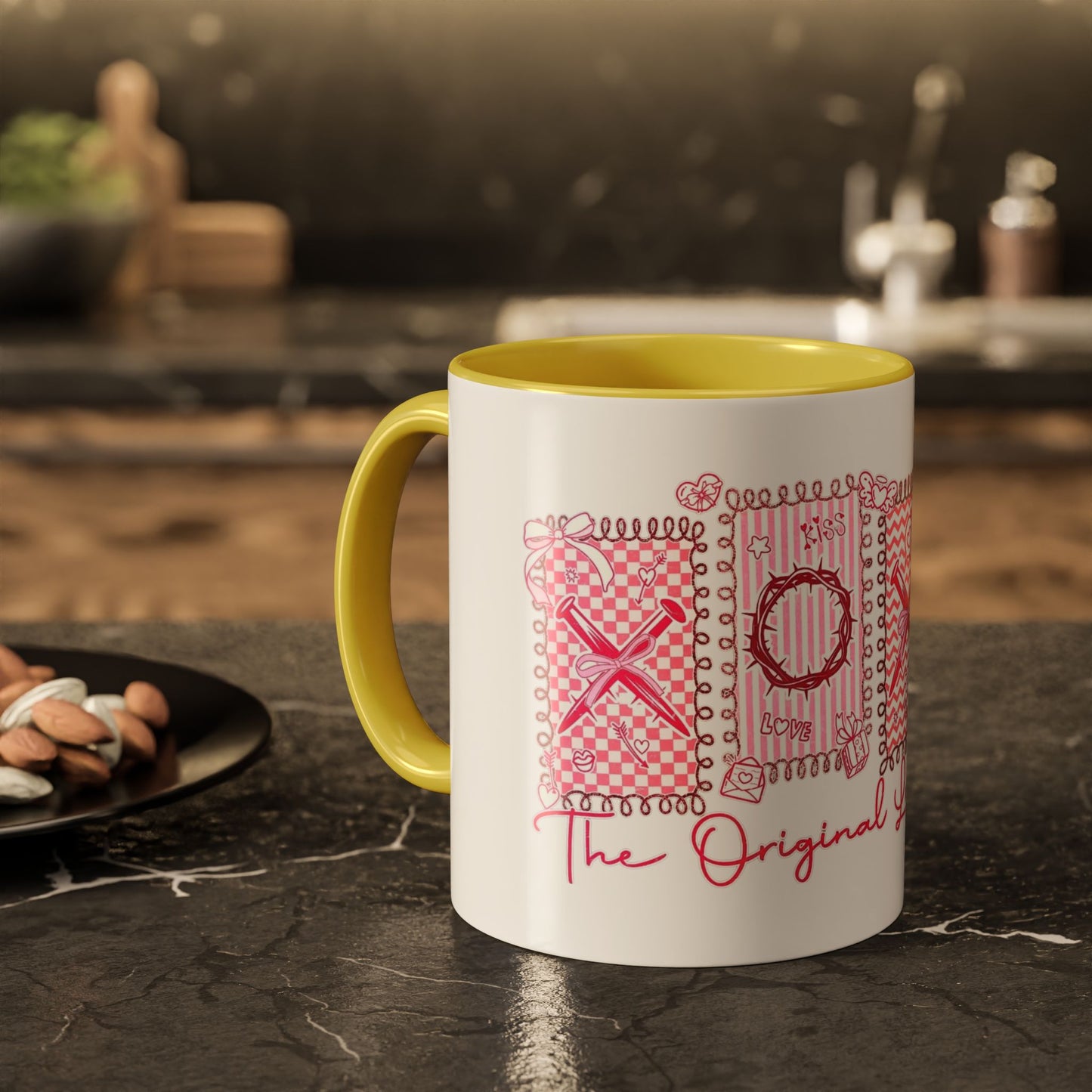 Love Letters XOXO Ceramic Mug — Colorful 11oz & 15oz Coffee Cup