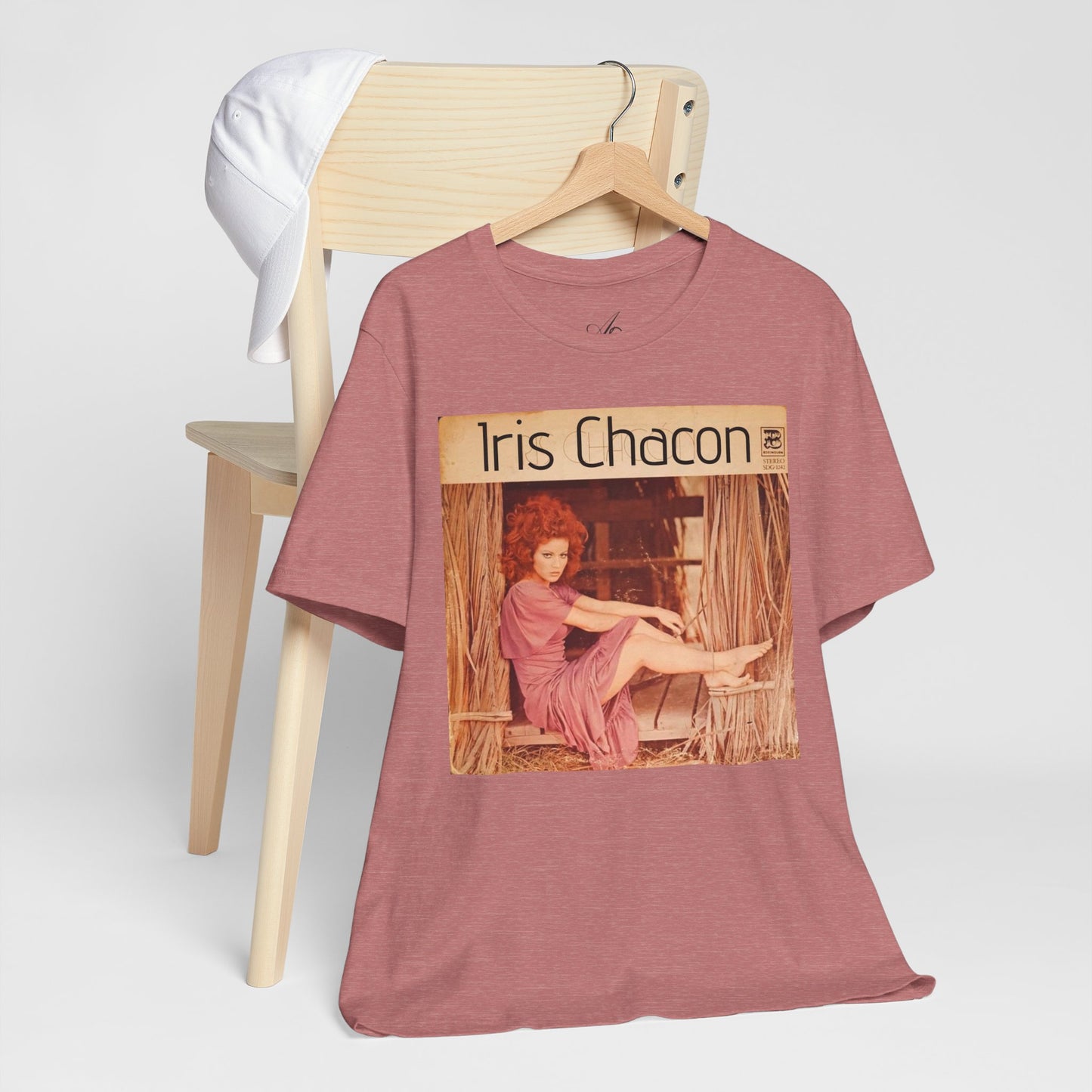 Retro Iris Chacon Unisex Tee, Vintage Music Shirt, Bohemian T-Shirt, Gift for Her, 90s Style Top