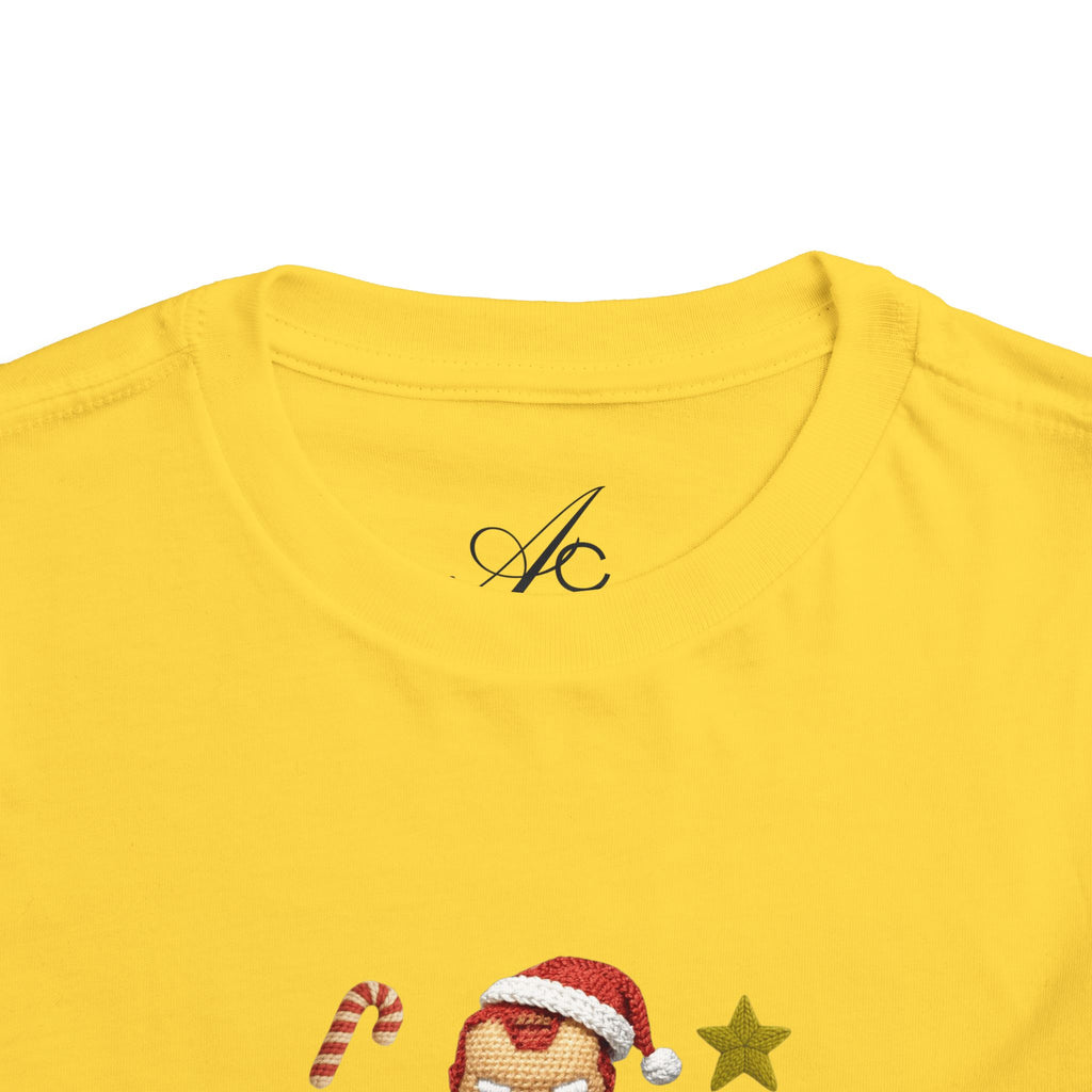 Toddler Tee  Cute Stacked Superhero Christmas Pile christmas kids collection