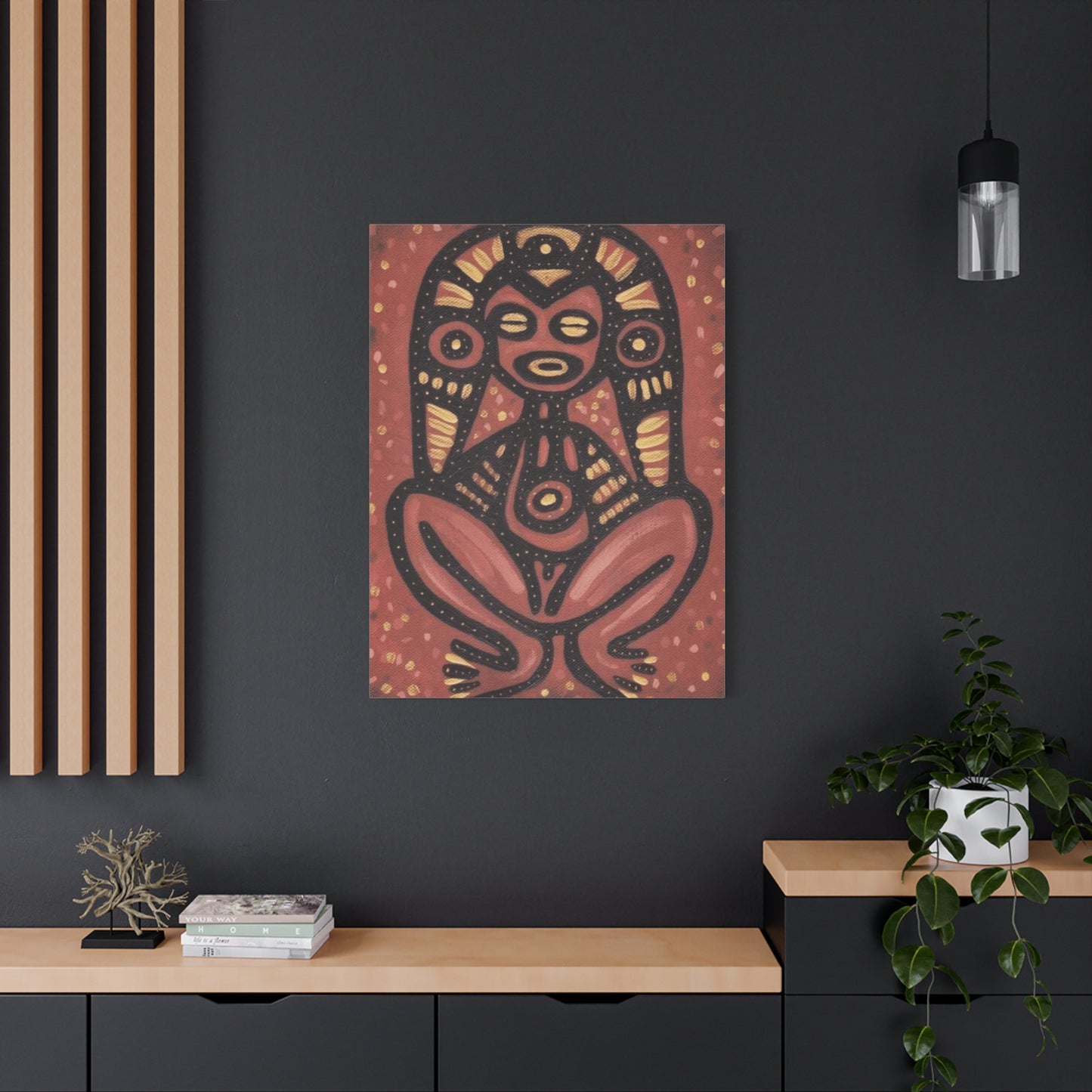 PUERTO RICO Culture Indians Inspired Print, Modern Tribal Artwork