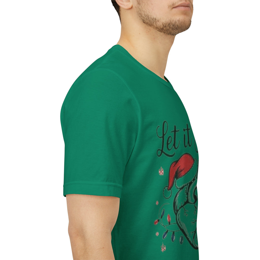 Let It Flow Heart Tee  Christmas Anatomical Heart Shirt