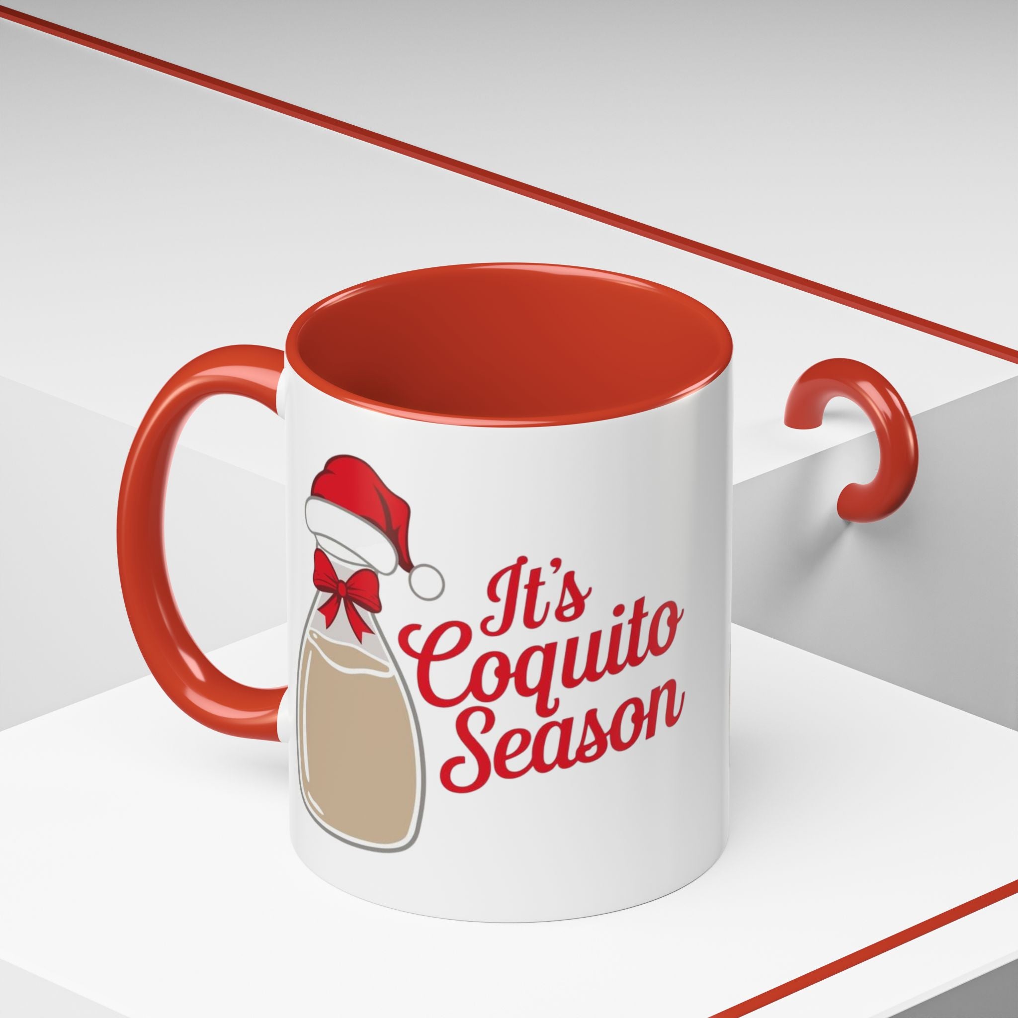 Herencia de Puerto Rico Mug Coquito Season Accent Mug Festive Holiday Coffee Cup