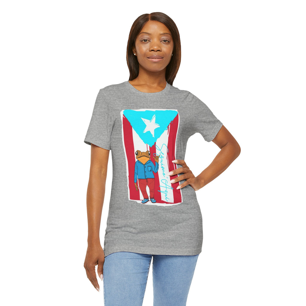 Puerto Rican Coqui Flag T‑Shirt  Boricua Pride Tee
