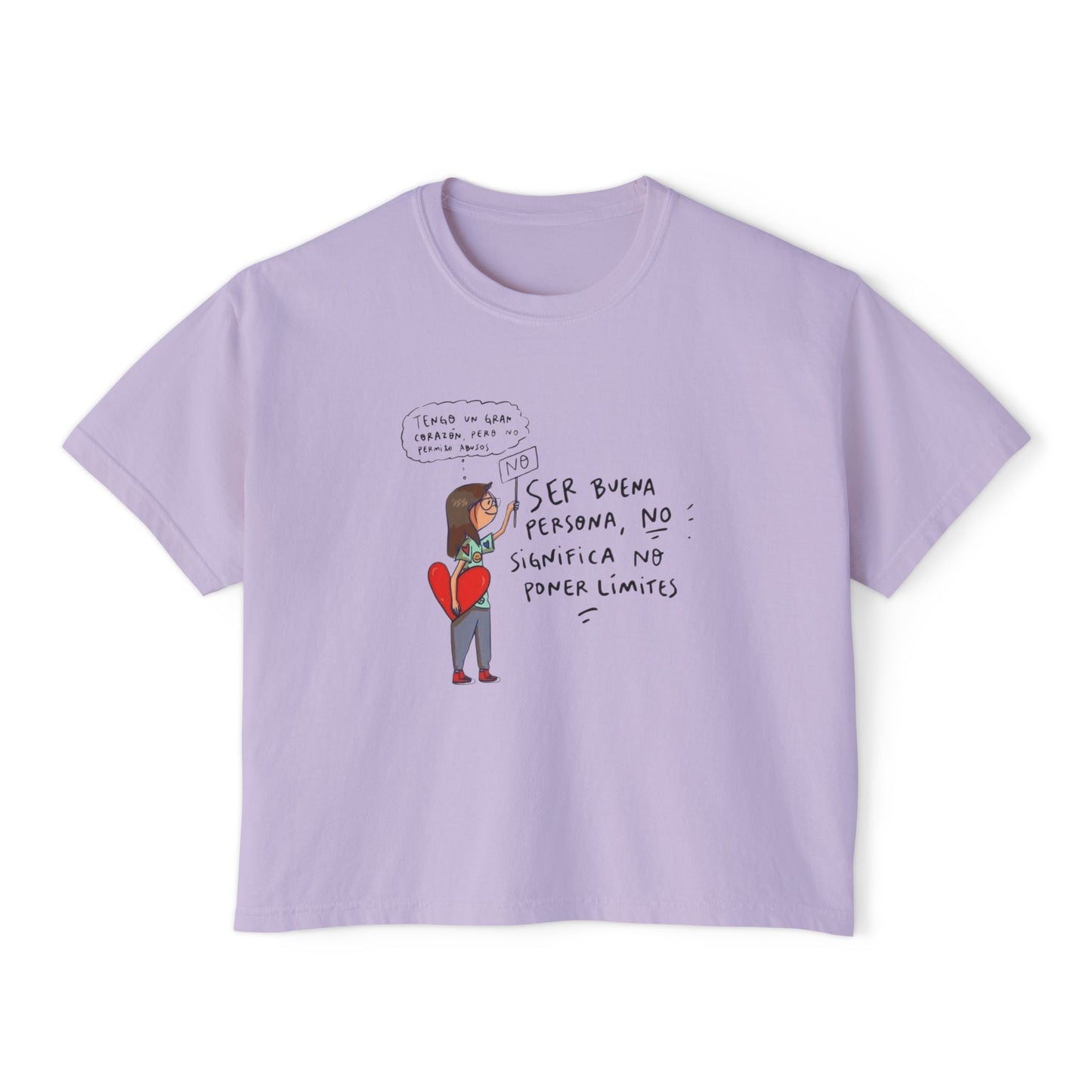 Let your outfit reflect your inner peace. Heartfelt Inspirational Women's Boxy Tee, Casual T-Shirt, Gift for Her, Empowering Top, Everyday Wear, Self-Love Vibes
