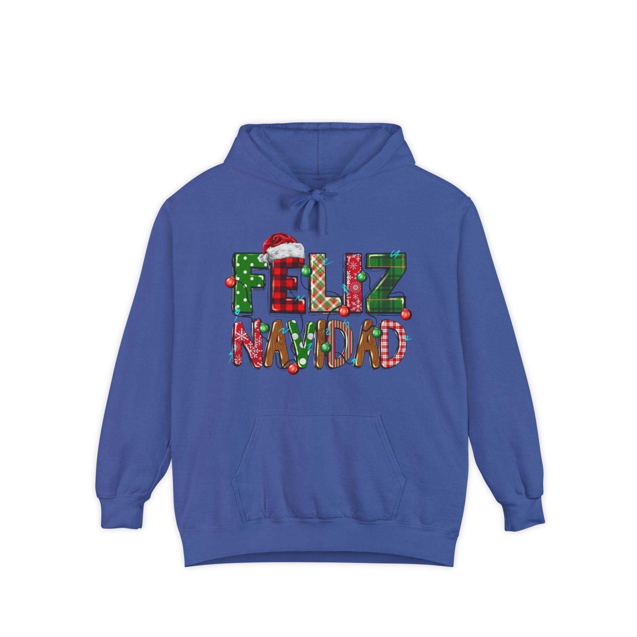 Feliz Navidad Holiday Hoodie  Festive Christmas Hoodie