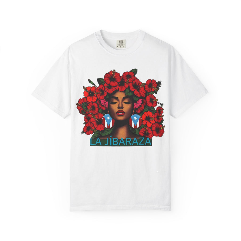 Puerto Rico Navidades T-Shirt — "La Jíbaraza" Floral Puerto Rican Pride Tee
