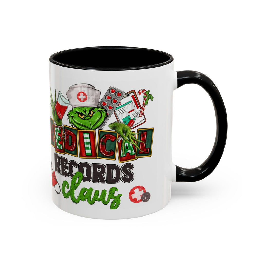 Medical Records Claus Coffee Mug — Funny Holiday Nurse & Medical Staff Gift (11/15oz) Medical Christmas Mug,