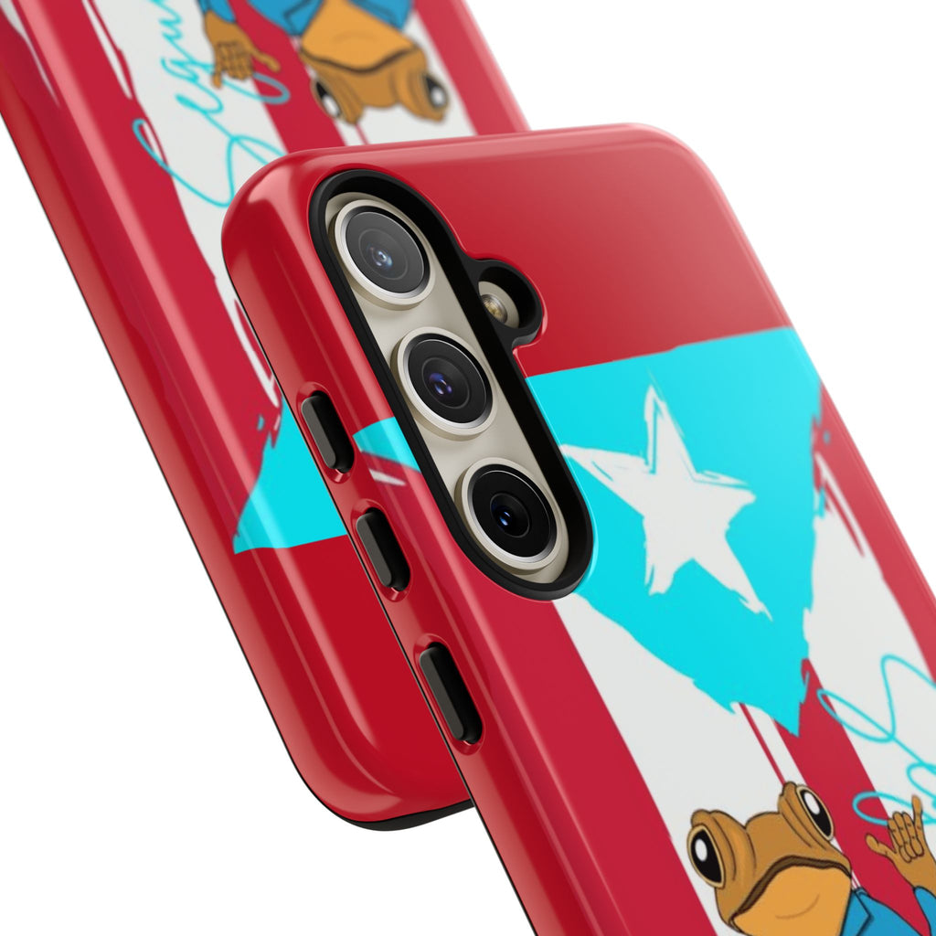 Puerto Rican Flag Frog Design ("Señorita Hops")Phone Case Isla del Encanto Phone Case – Puerto Rican Style