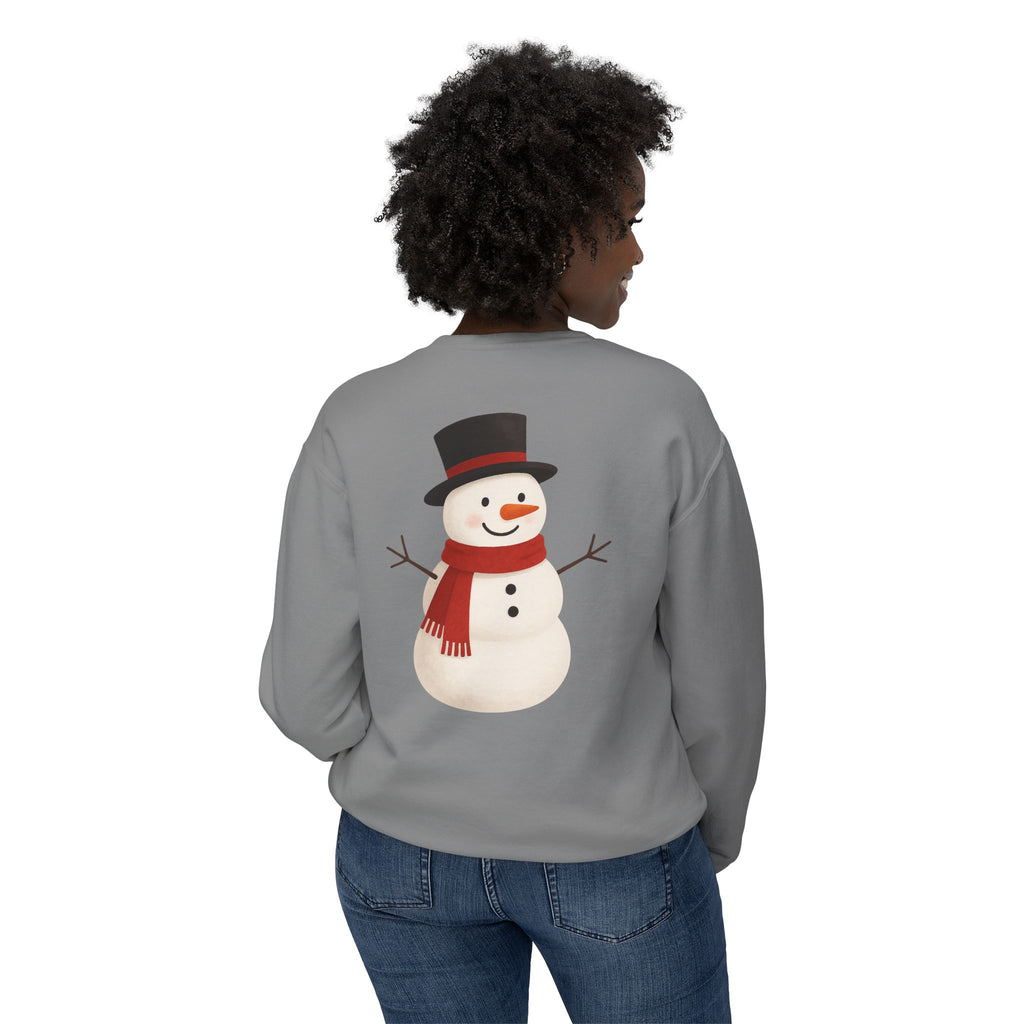 Snowman Crewneck Sweatshirt  Cute Holiday Snowman Pullover