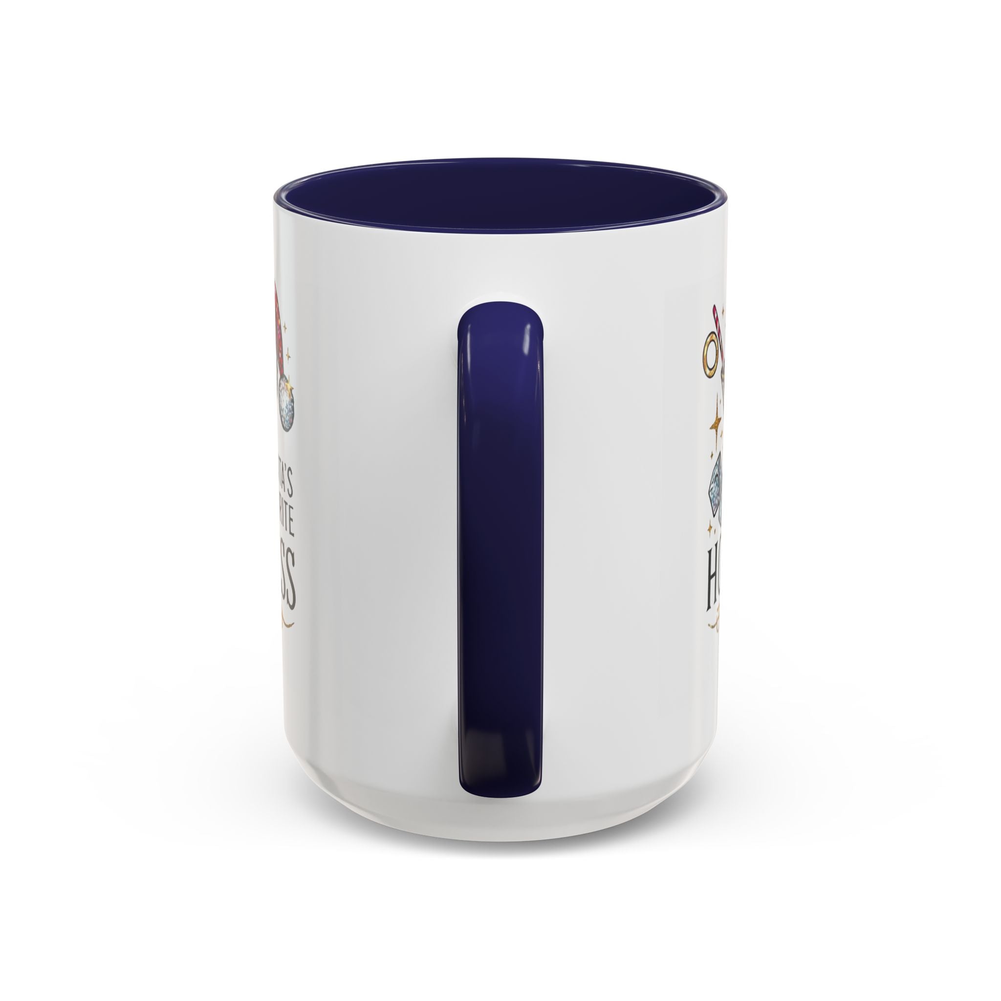 Accent Coffee Mug - "Santa's Favorite Hot Mess" Holiday Cocktail Mug (11/15 oz)