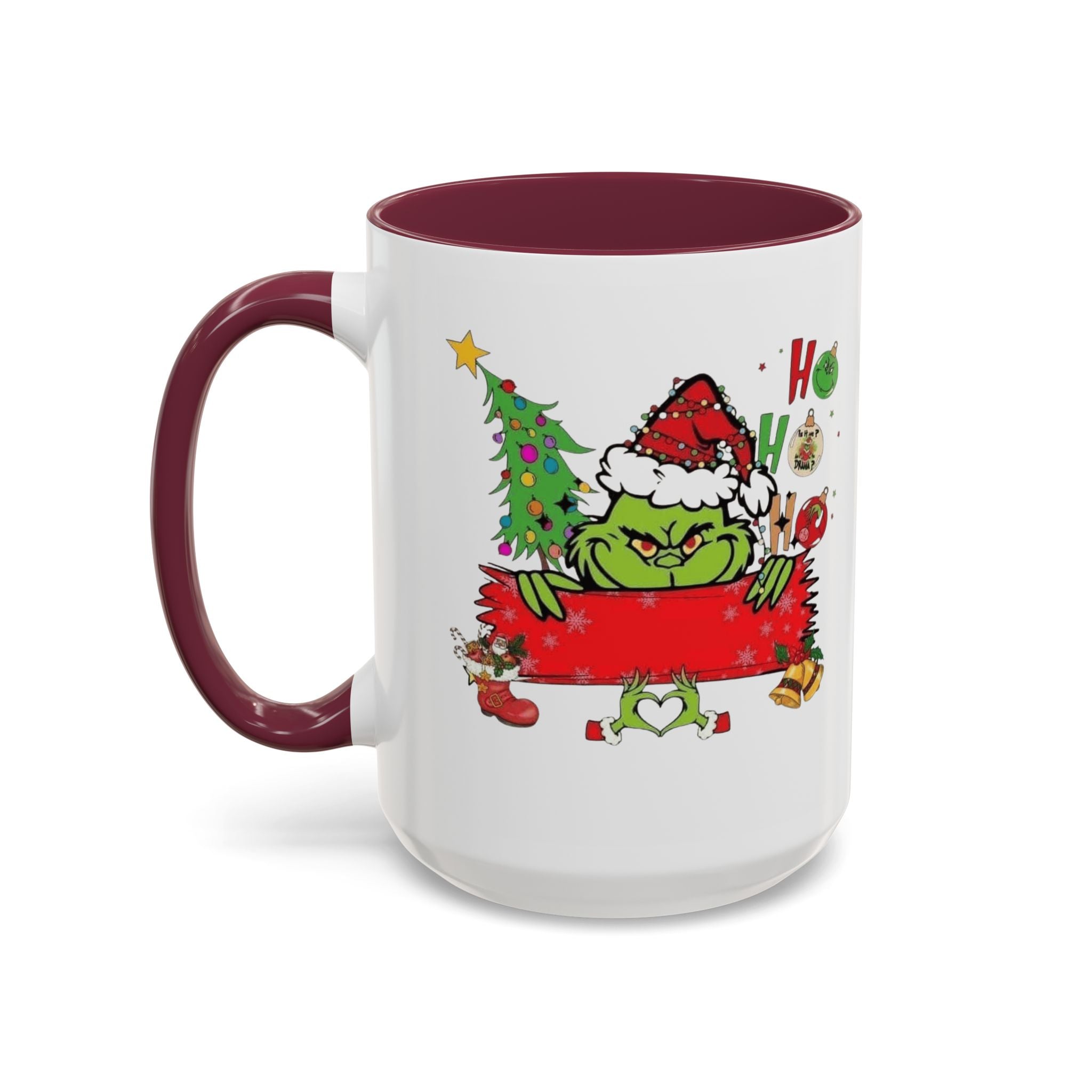 Christmas Grinch Mug (11oz & 15oz)  Funny Holiday Coffee Cup with Grinch Illustration Christmas Mugs Collection!