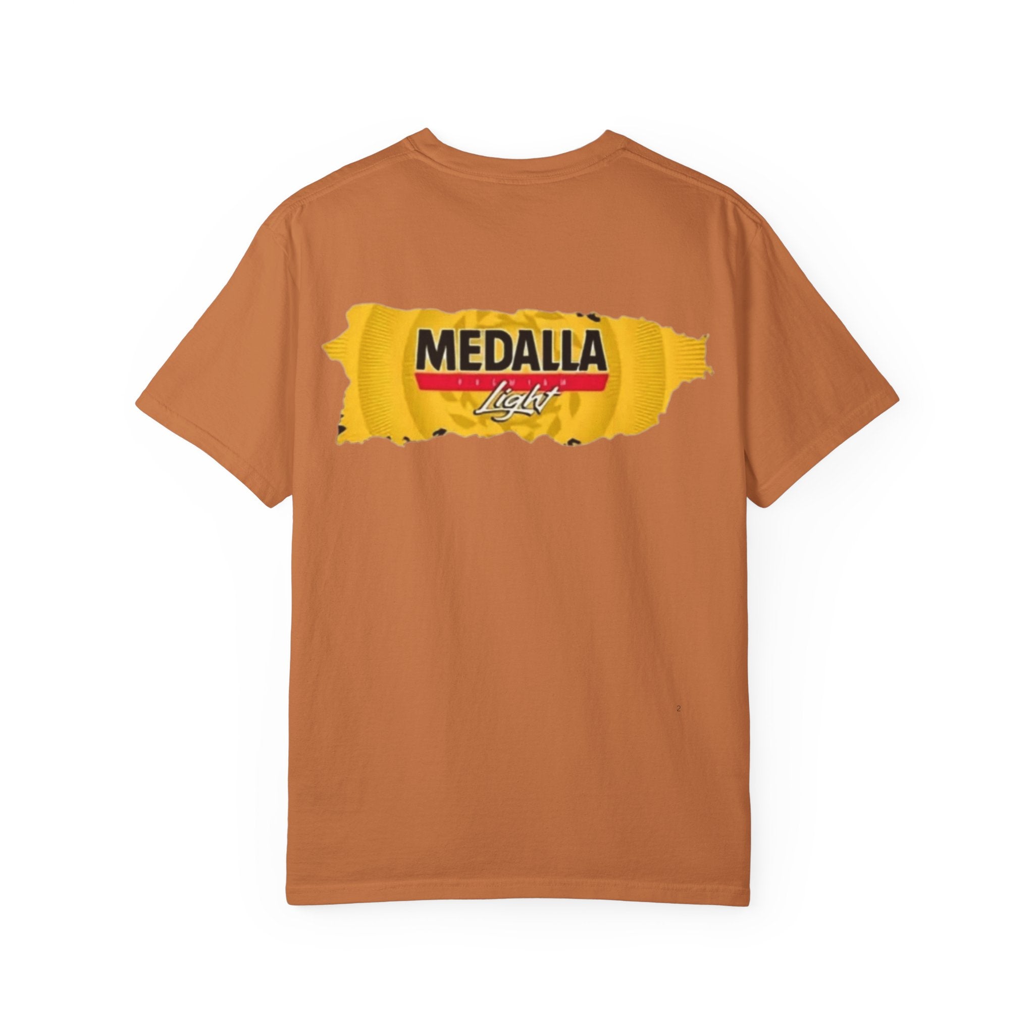 Medalla Light Puerto Rican Beer T-Shirt Coqui Frog Mascot Six-Pack Graphic Tee Puerto Rico’s Navidades