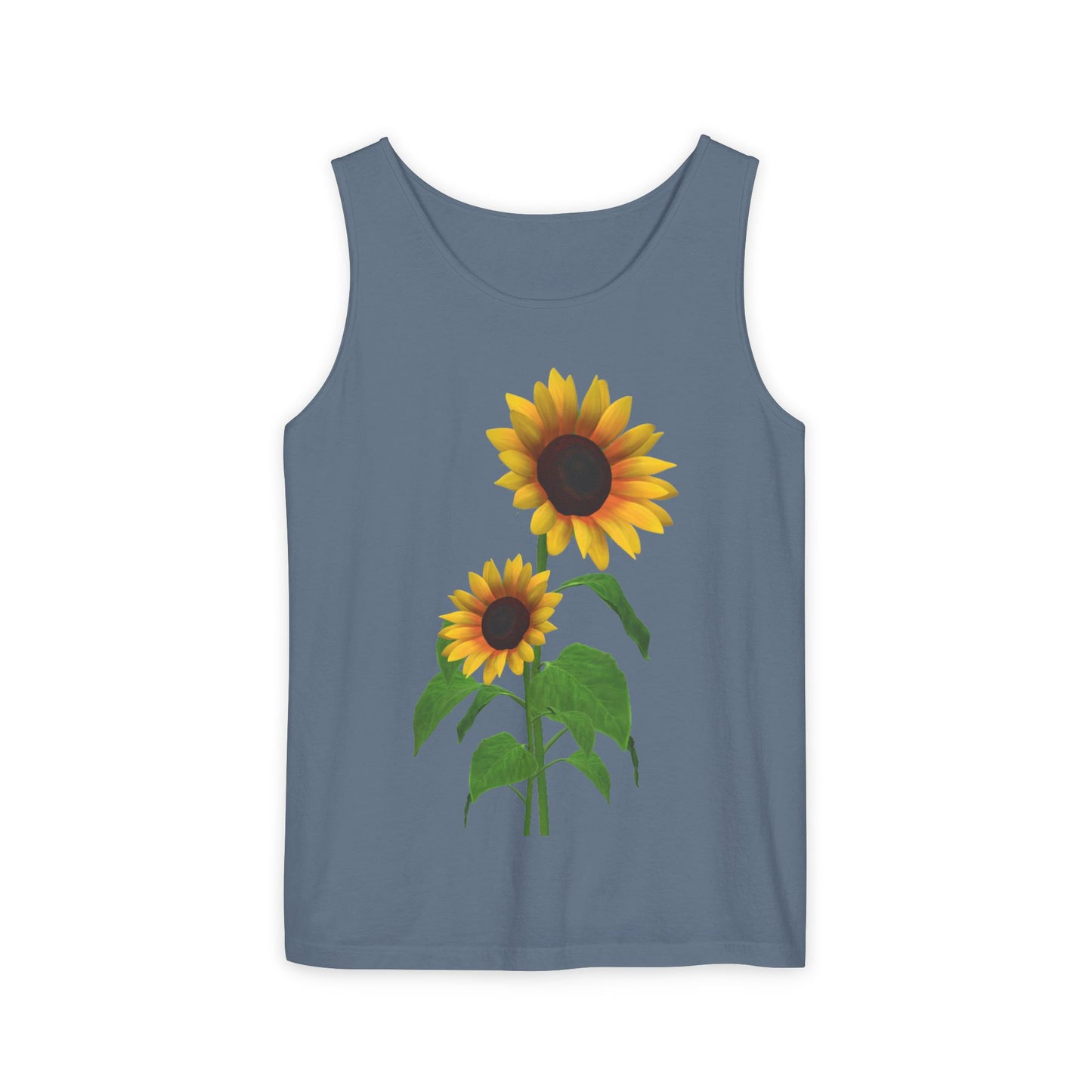Sunflower Unisex Tank Top - Relaxed Summer Wear, Gift for Garden Lovers, Casual Beach Vibes, Perfect for Spring Celebrations, Gift Idea