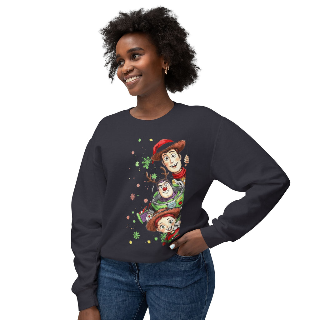 Christmas Toy Cowboy Crewneck Sweatshirt  Festive Woody & Friends Holiday Sweatshirt Cartoon Christmas T-shirts and Sweaters