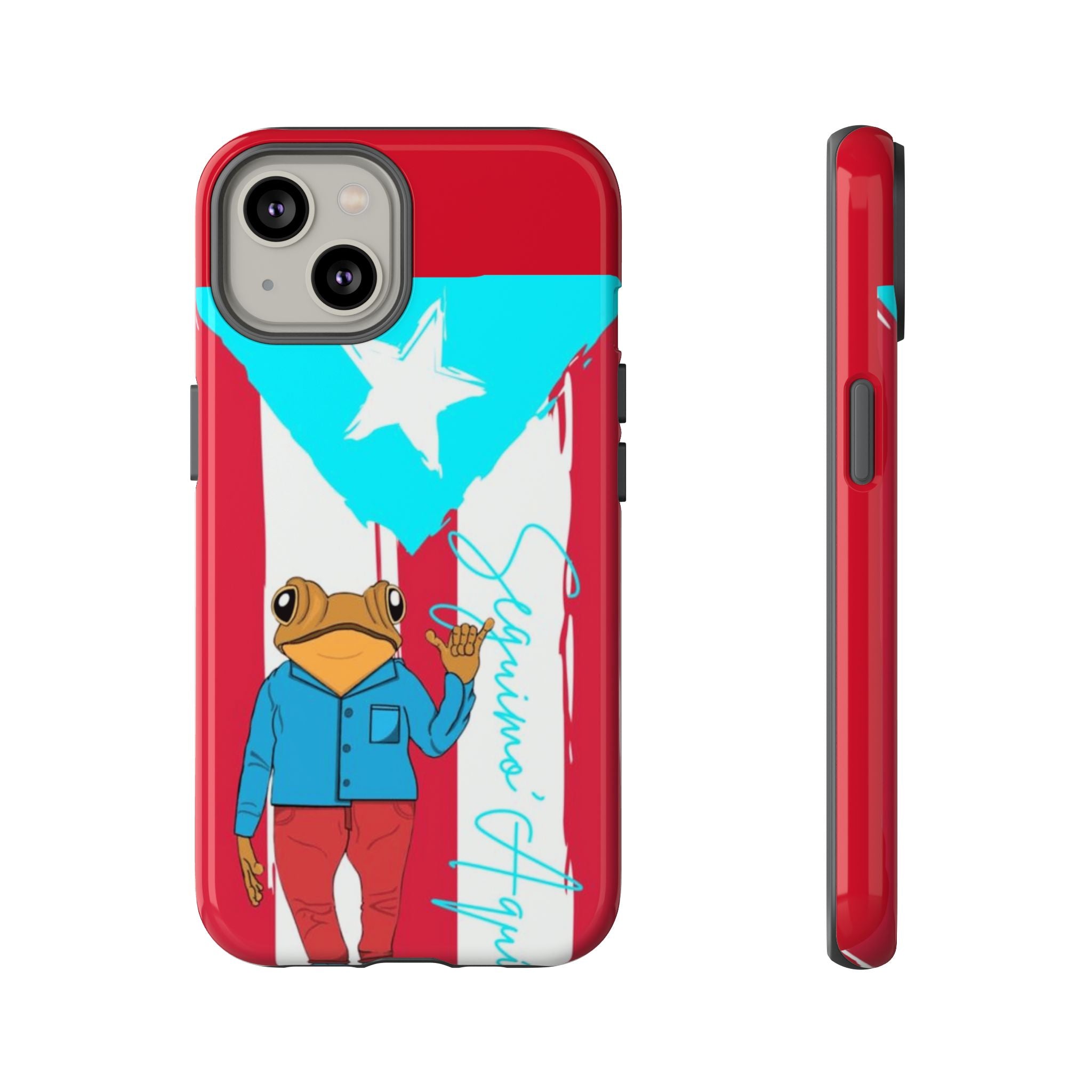Puerto Rican Flag Frog Design ("Señorita Hops")Phone Case Isla del Encanto Phone Case – Puerto Rican Style