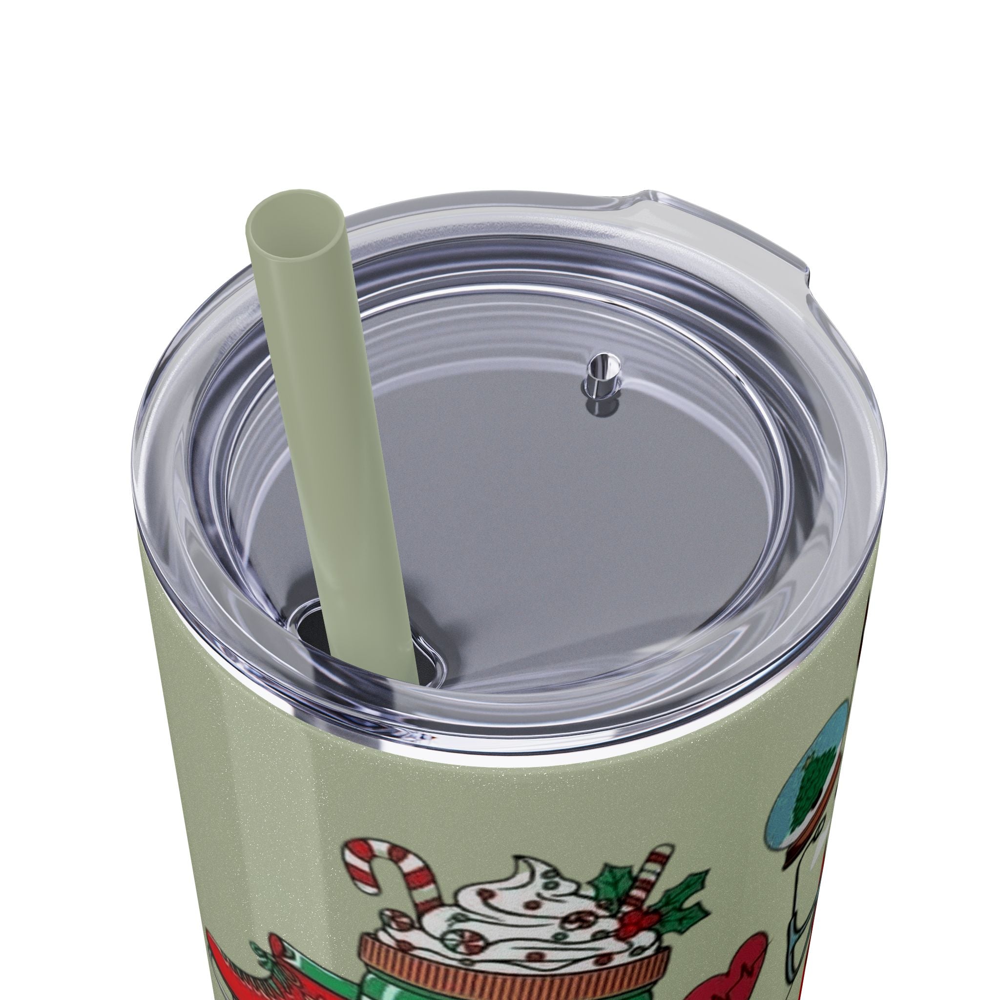 Emergency Department Nurse Christmas Skinny Tumbler - 20oz Holiday Medical Travel Cup with Straw Medical Christmas Mug
