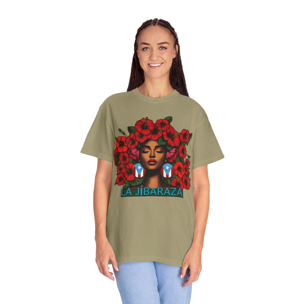 Puerto Rico Navidades T-Shirt — "La Jíbaraza" Floral Puerto Rican Pride Tee