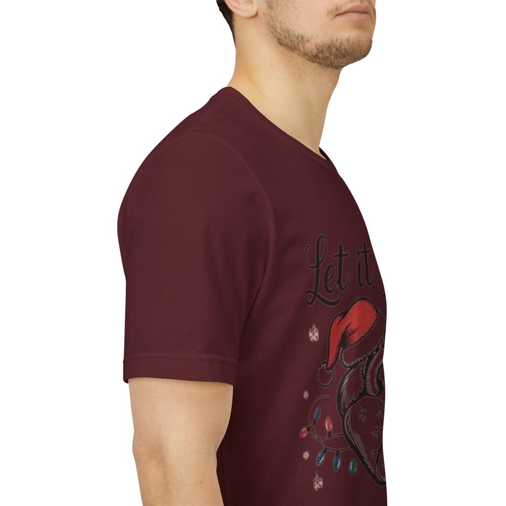 Let It Flow Heart Tee  Christmas Anatomical Heart Shirt