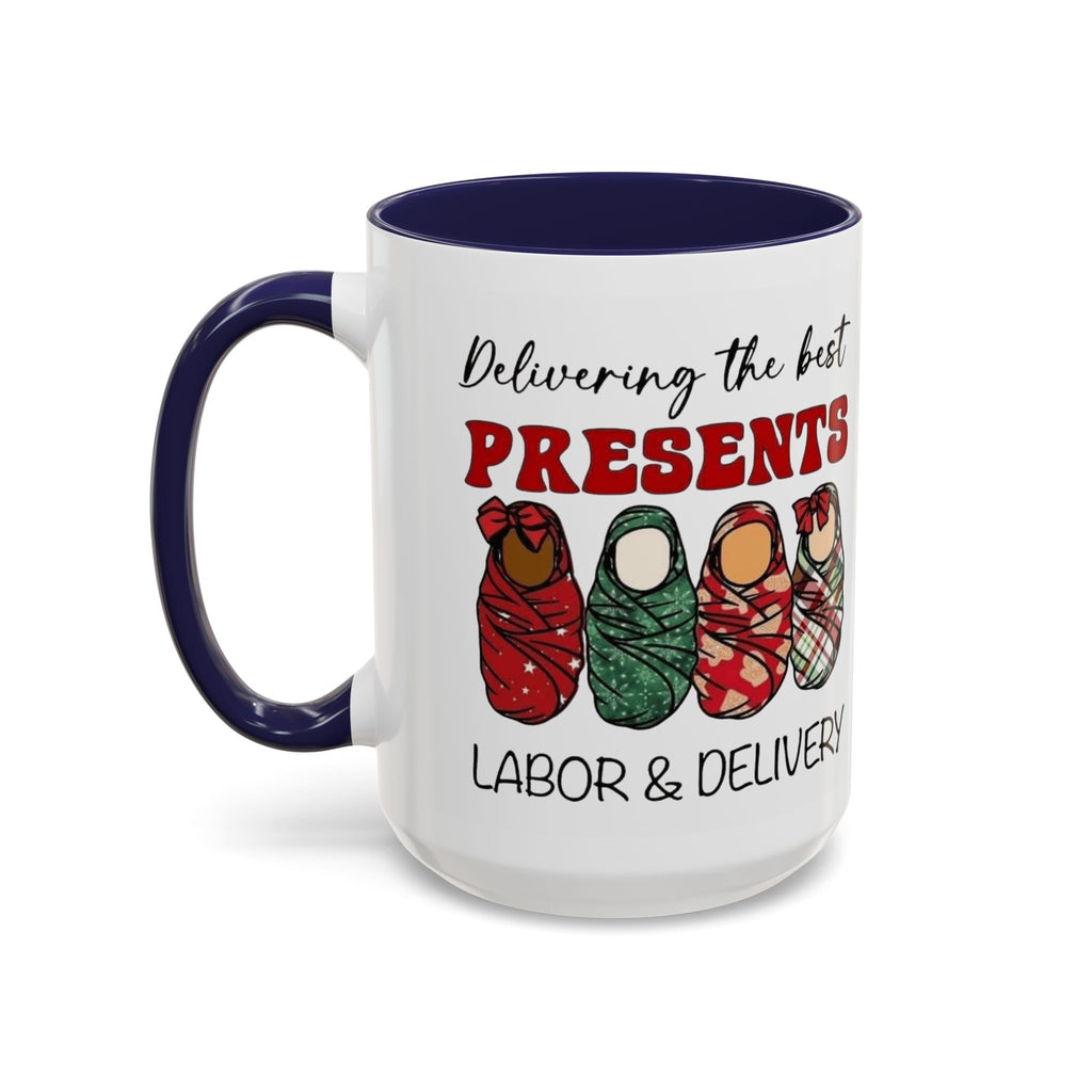 Christmas Presents Delivery Coffee Mug — "Delivering the Best Presents" Accent Mug Medical Christmas Mug,