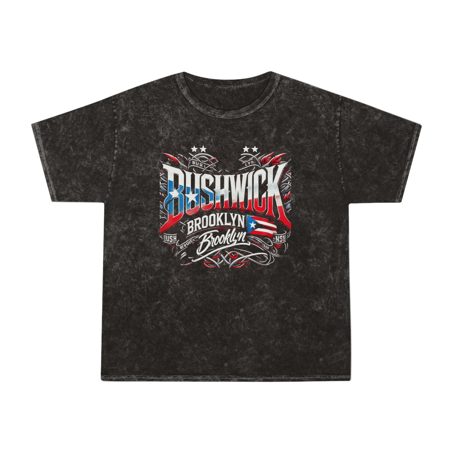 🇵🇷 Bold, Boricua, and Born to Represent Brooklyn Bushwick Vintage Tee | Unisex Mineral Wash T-Shirt, Streetwear, Graphic Tee, Urban Fashion, Casual Wear