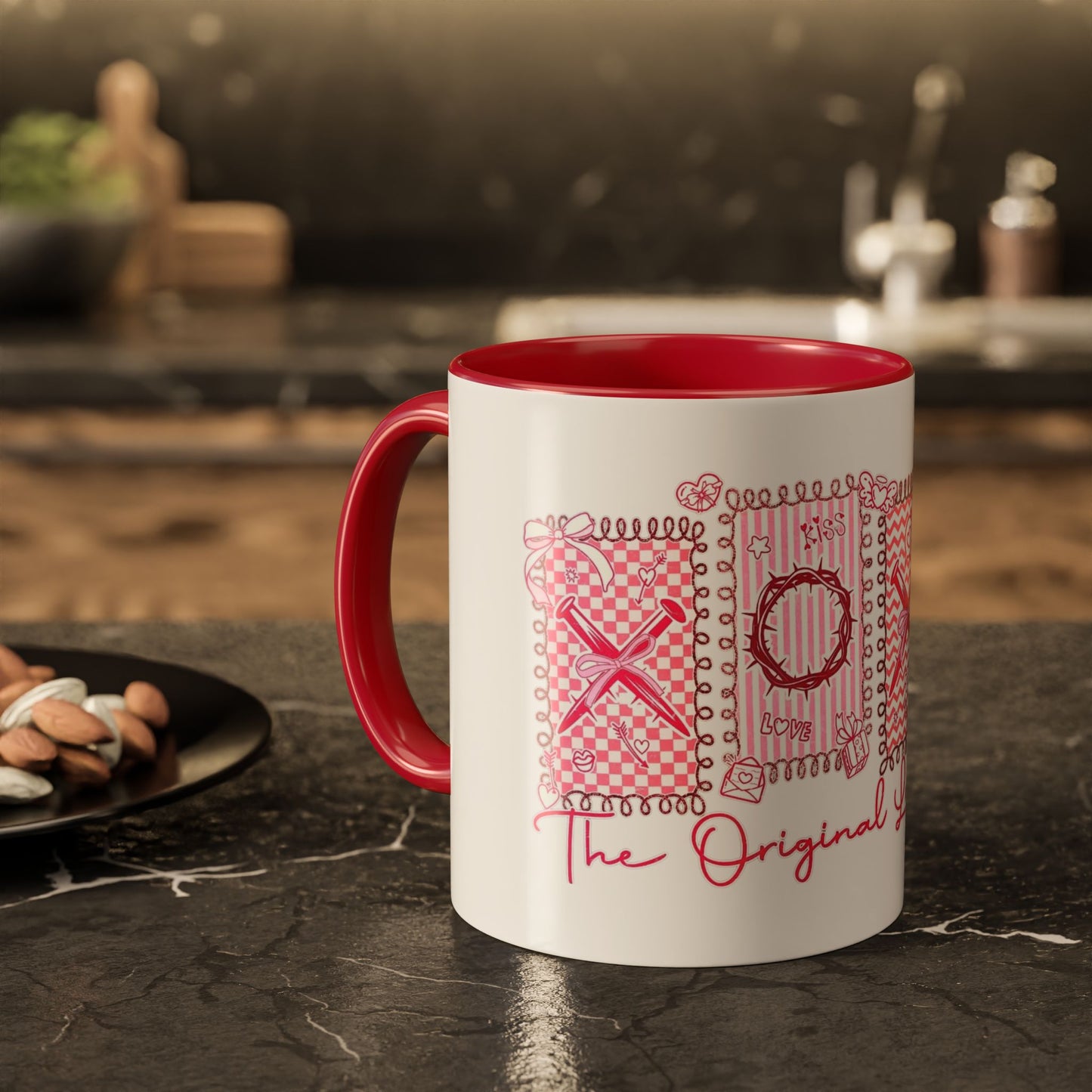 Love Letters XOXO Ceramic Mug — Colorful 11oz & 15oz Coffee Cup