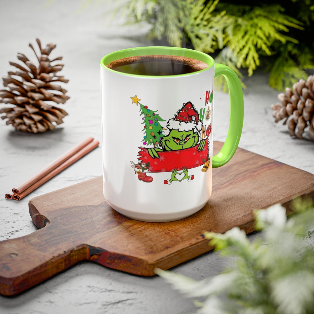 Christmas Grinch Mug (11oz & 15oz)  Funny Holiday Coffee Cup with Grinch Illustration Christmas Mugs Collection!
