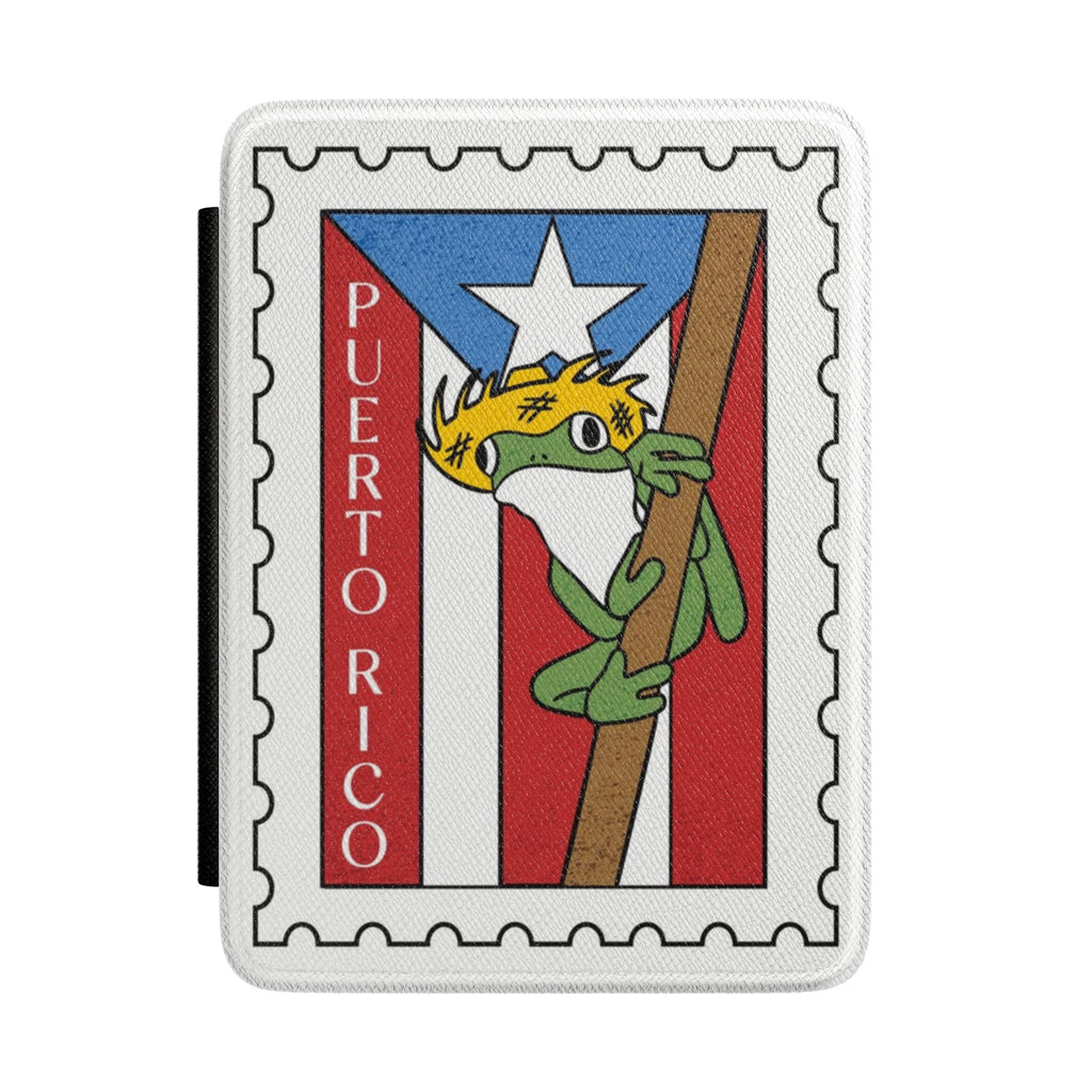 Puerto Rico Coquí Kindle Case — Puerto Rican Flag Stamp Design
