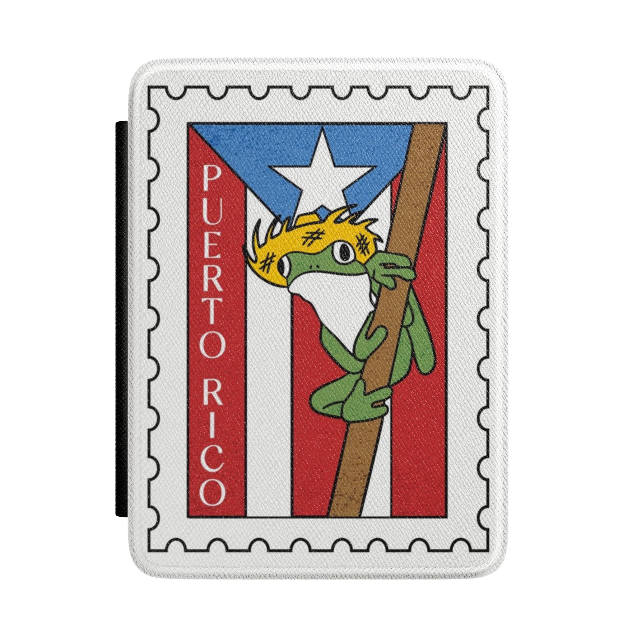 Puerto Rico Coquí Kindle Case — Puerto Rican Flag Stamp Design
