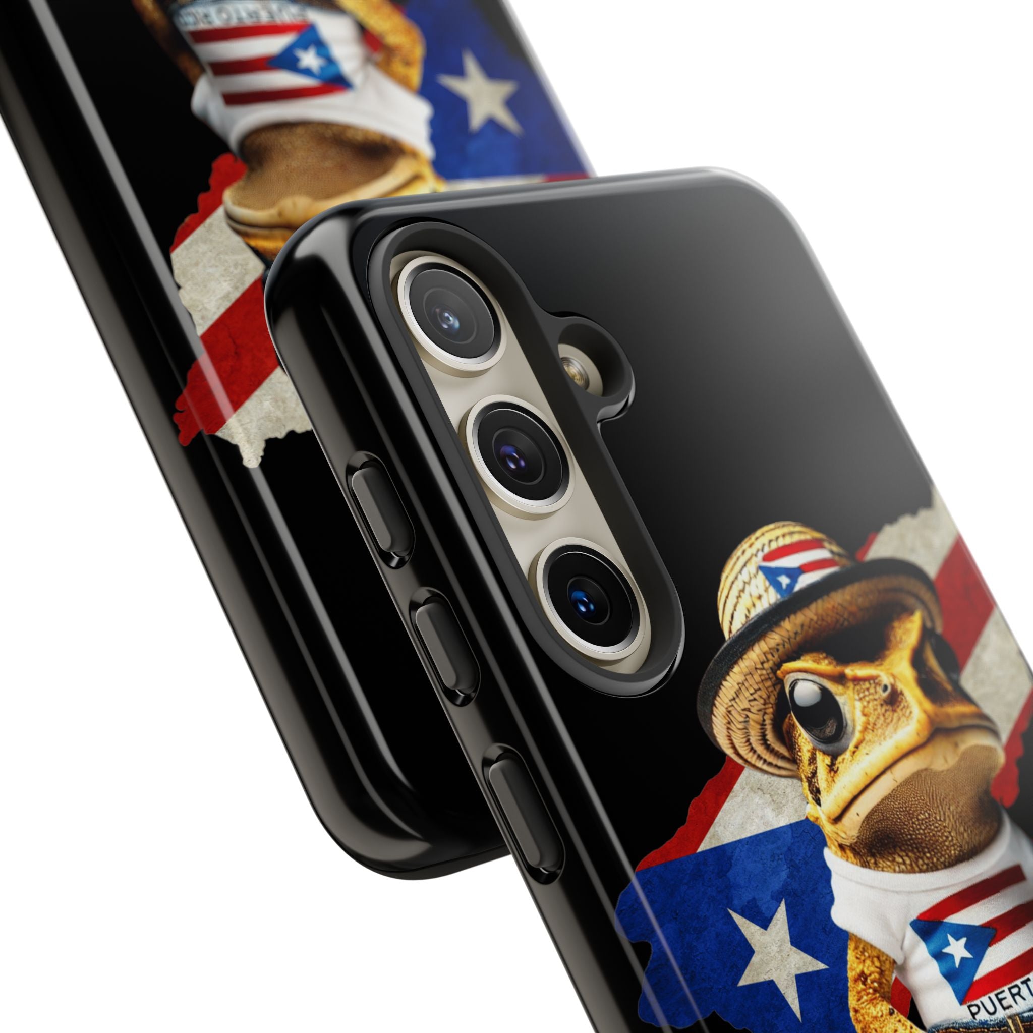 Puerto Rican Frog Tough Phone Case  Puerto Rico Flag Patriotic Protective Case