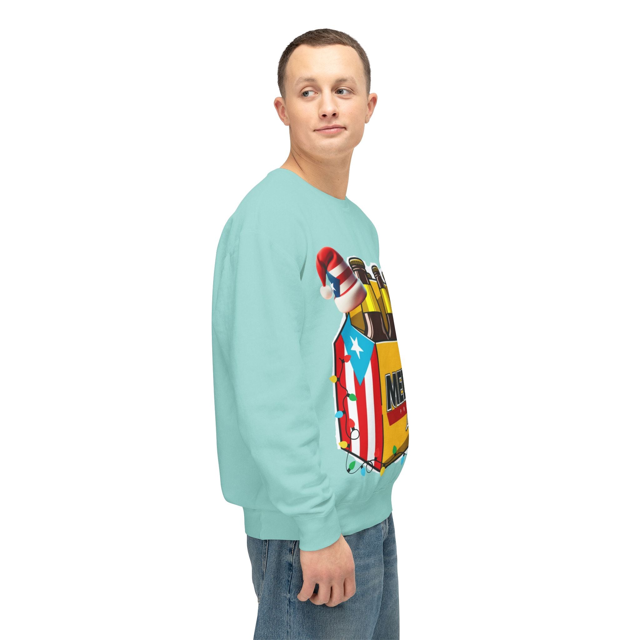 Medalla Light Puerto Rican Holiday Sweatshirt  Navidad Boricua Crewneck Puerto Rico Navidade
