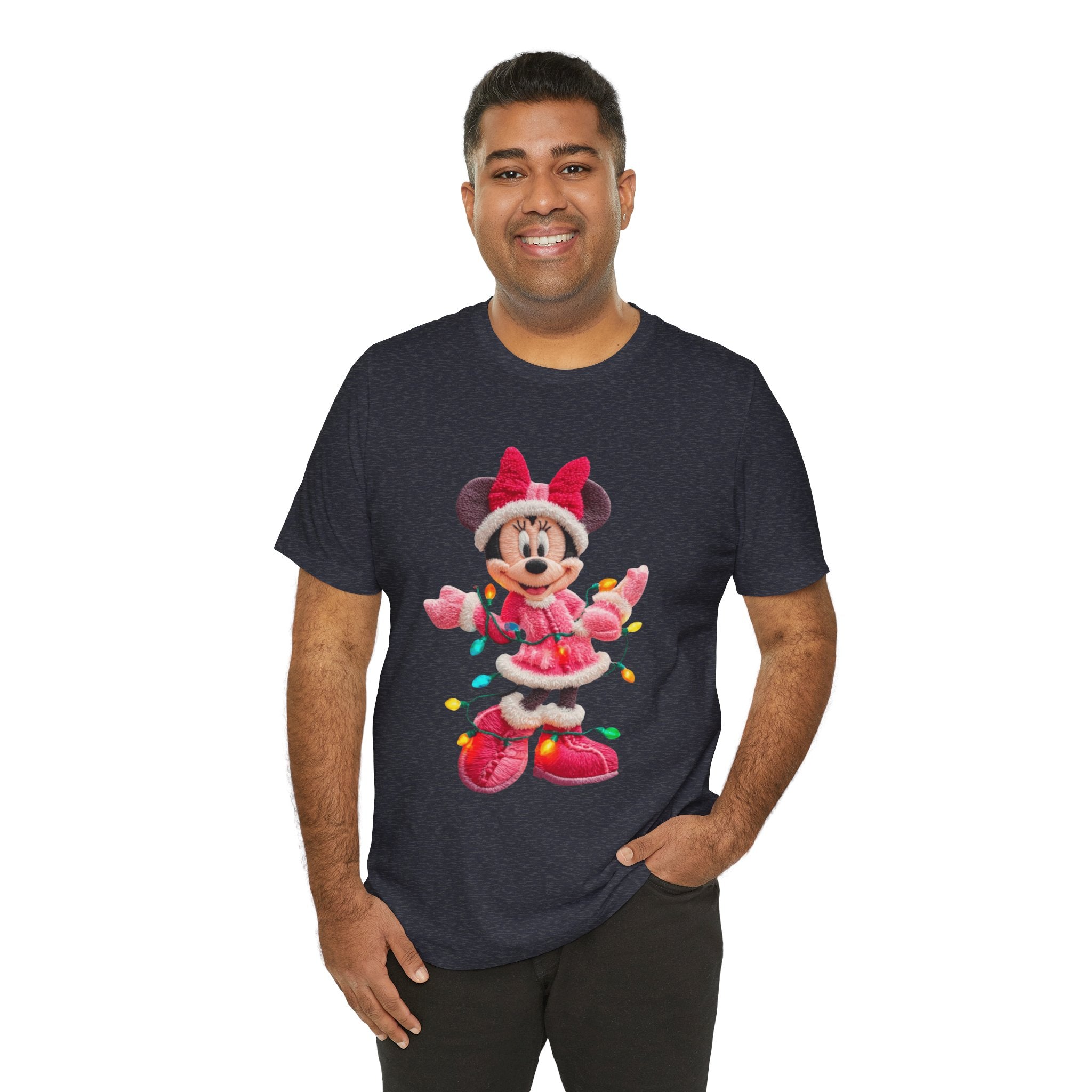Minnie Mouse Holiday Lights T-Shirt Festive Holiday Designs