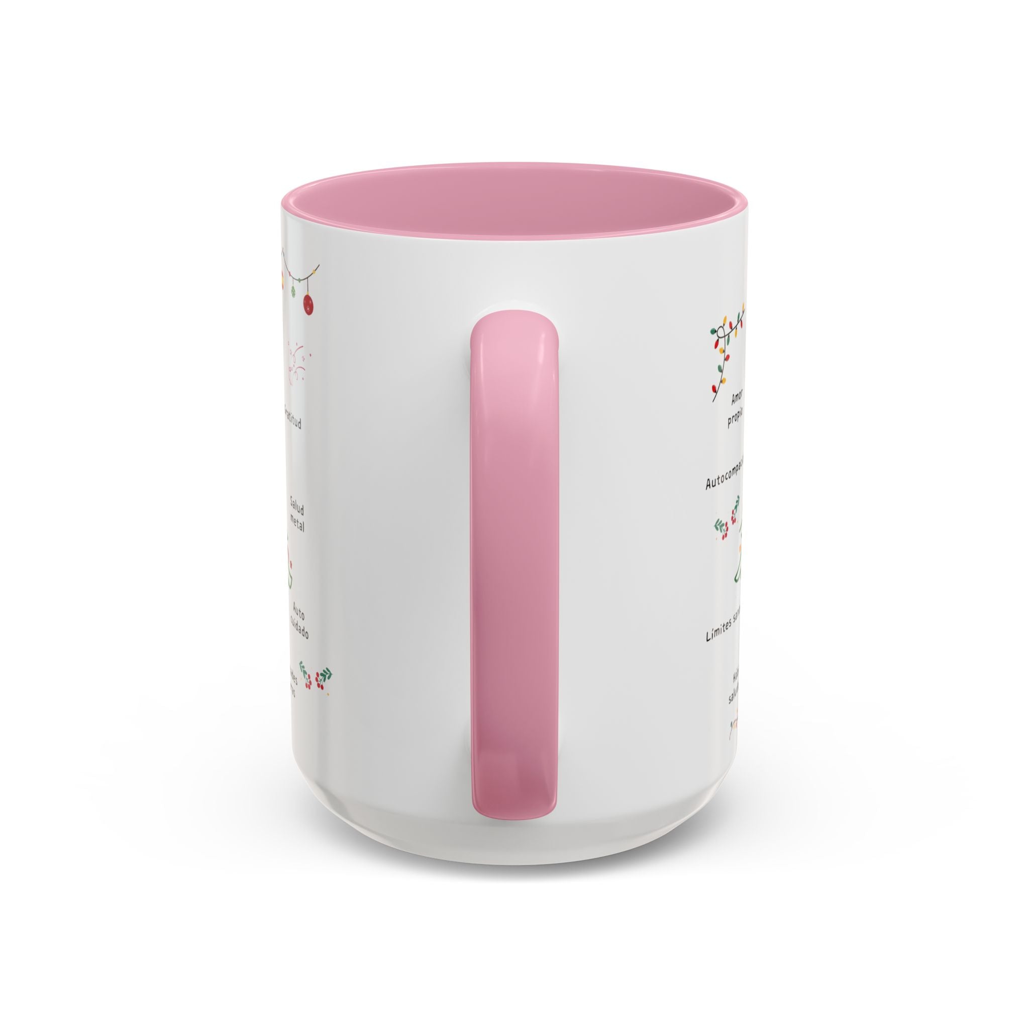 Mug — 'Adorna Tu Vida' Christmas Tree Spanish Holiday Coffee Mug (11oz/15oz)